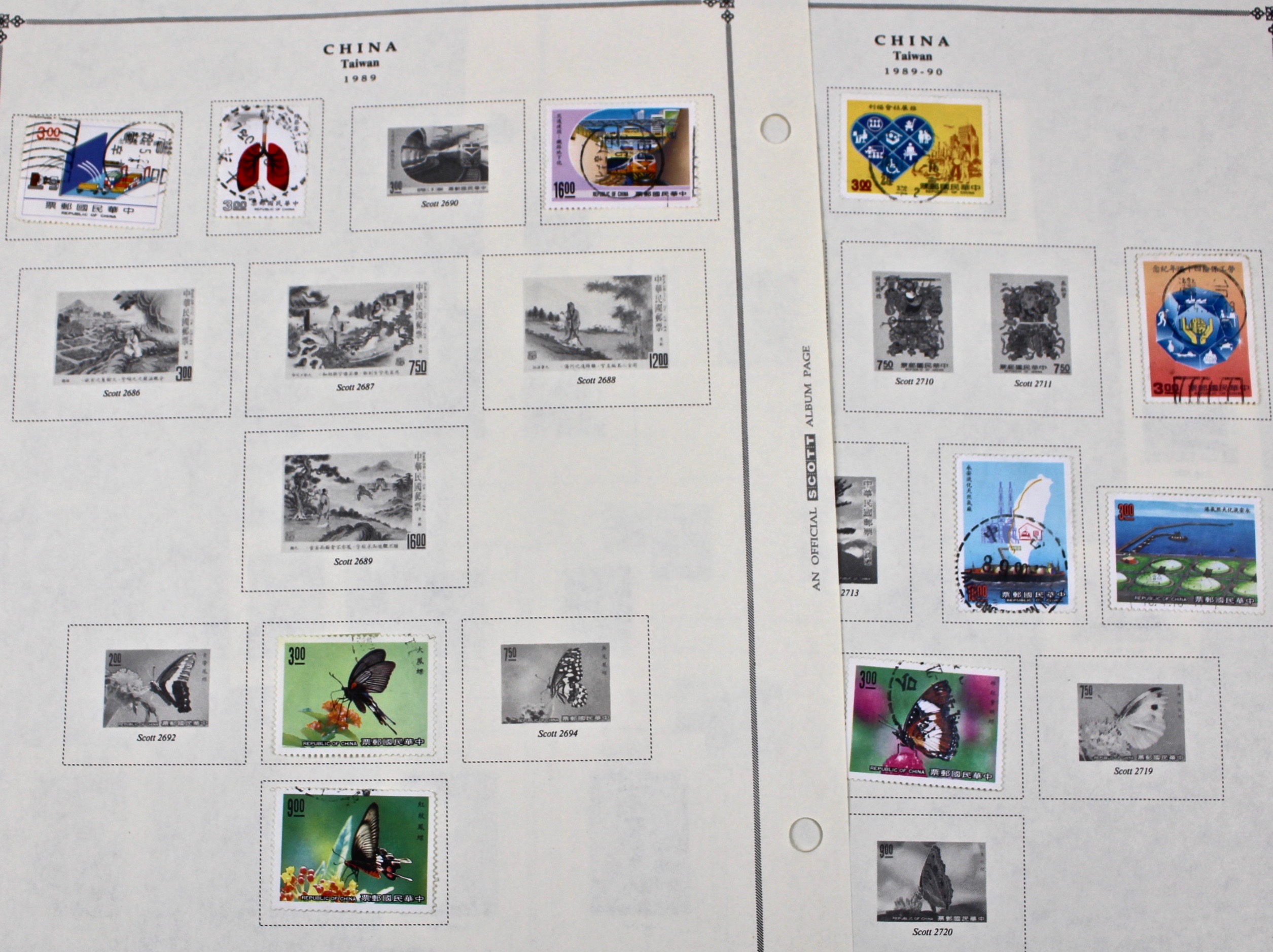 Collection of Taiwan Stamps