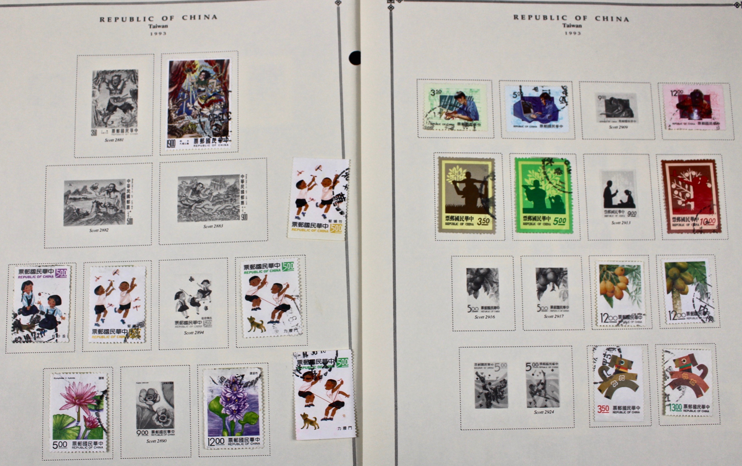 Collection of Taiwan Stamps