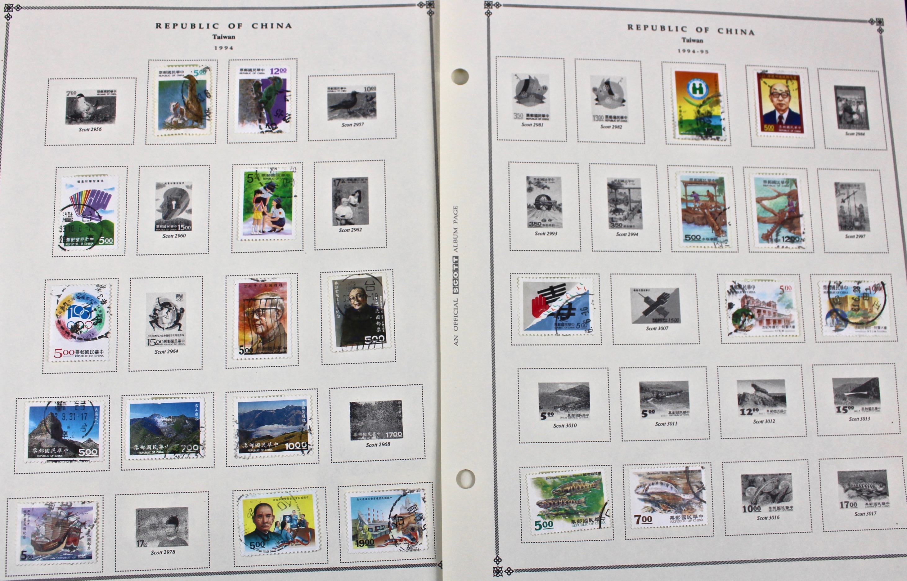 Collection of Taiwan Stamps