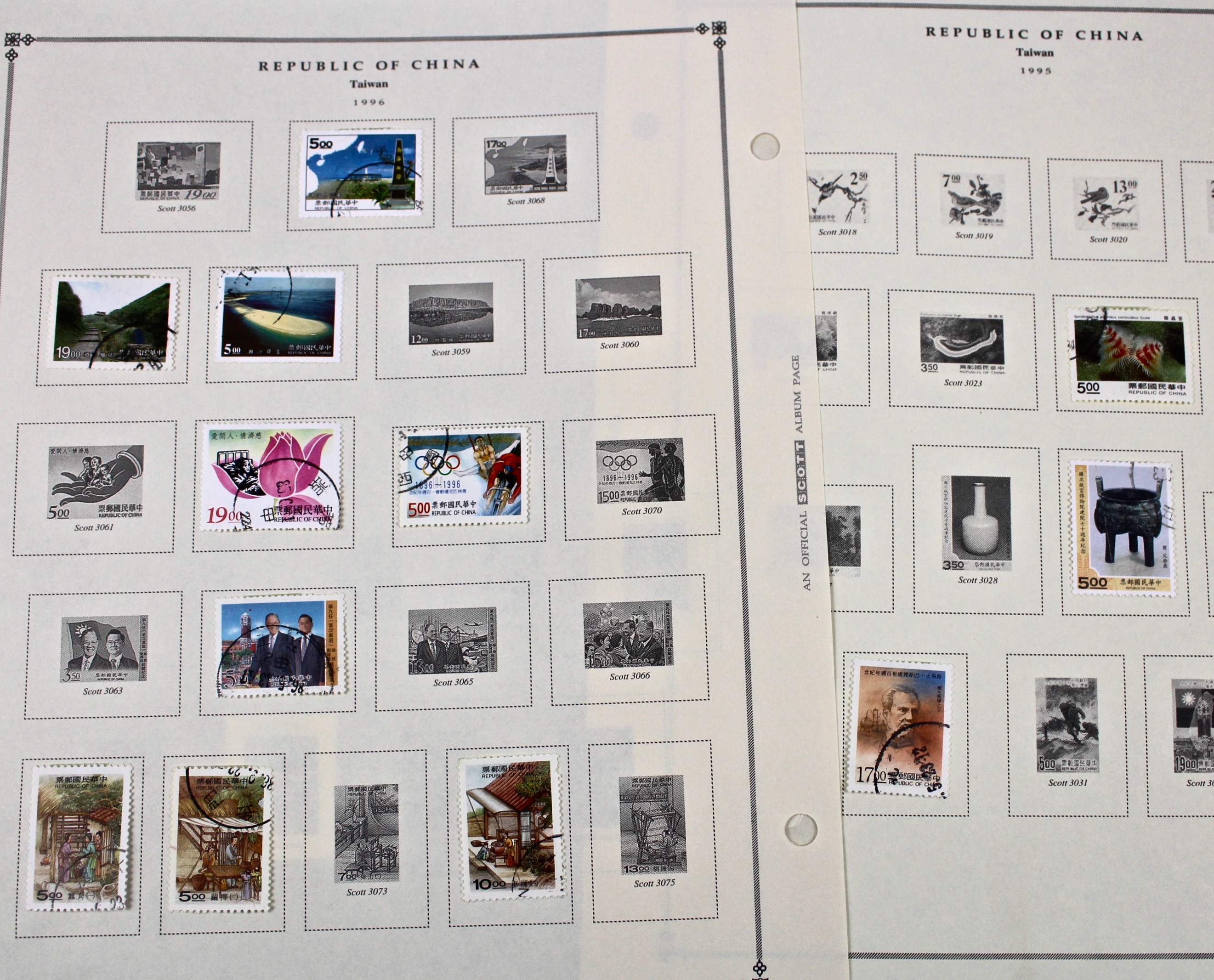 Collection of Taiwan Stamps
