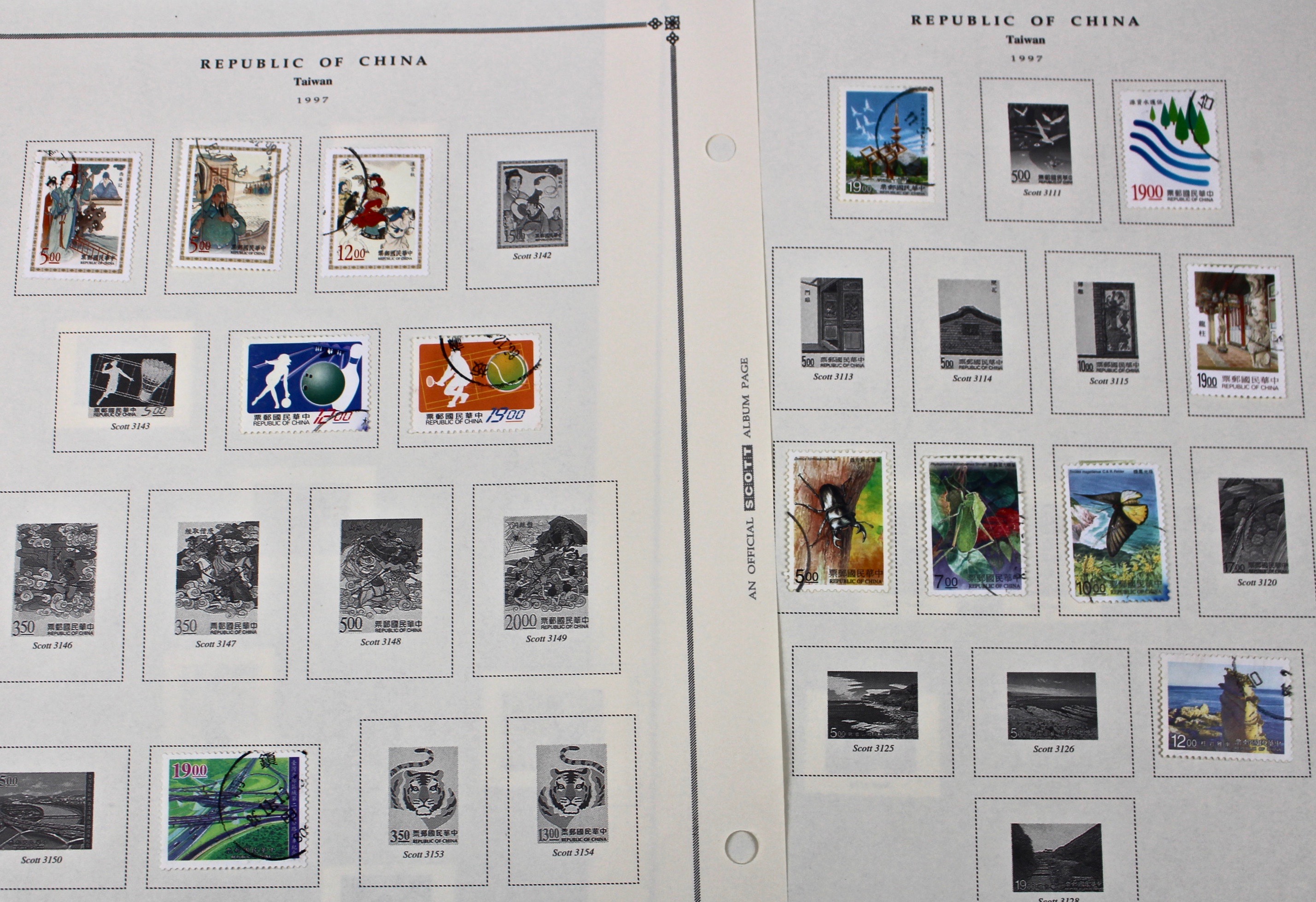 Collection of Taiwan Stamps