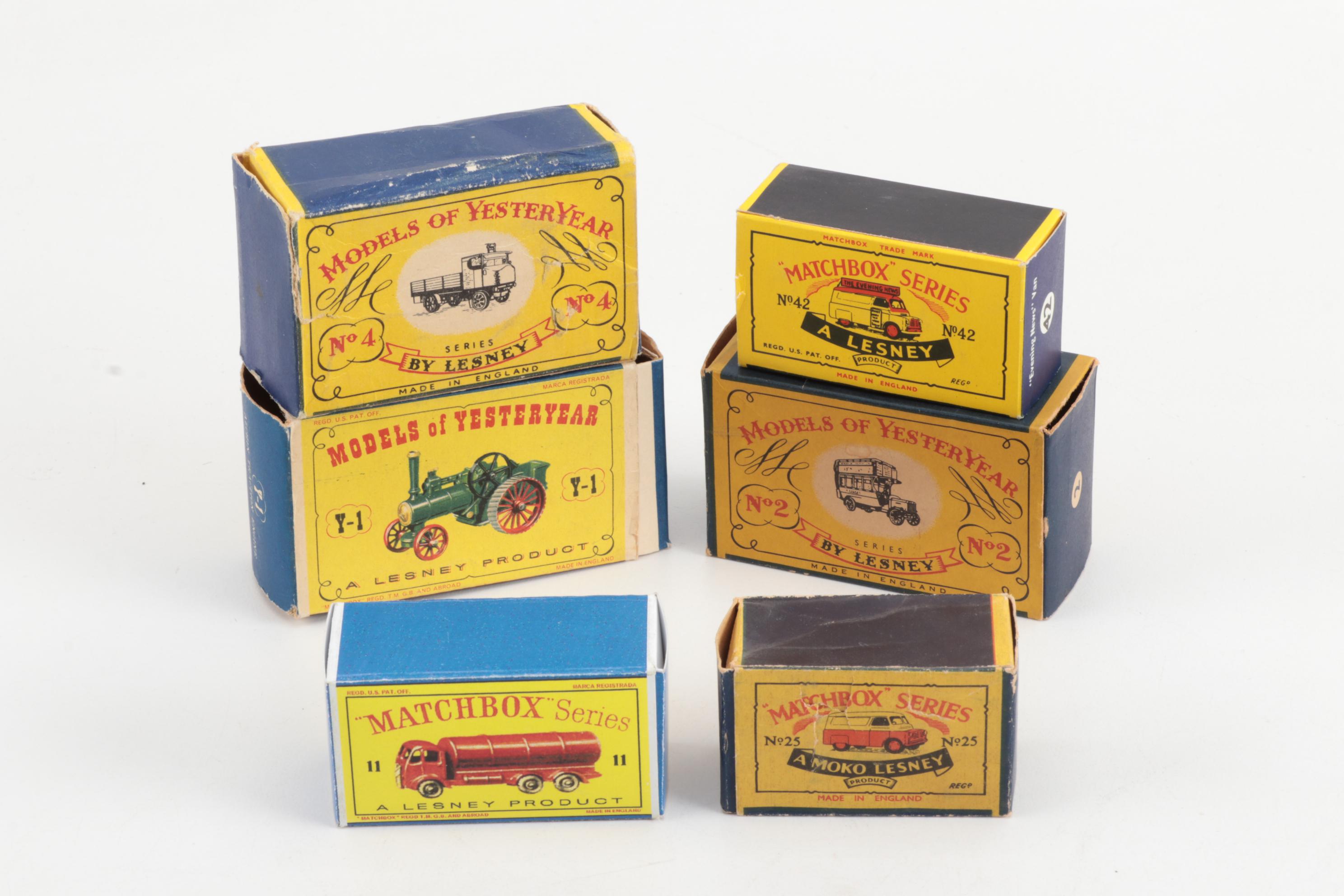 Lesney "Matchbox" Cars with Original Boxes and Reference Books