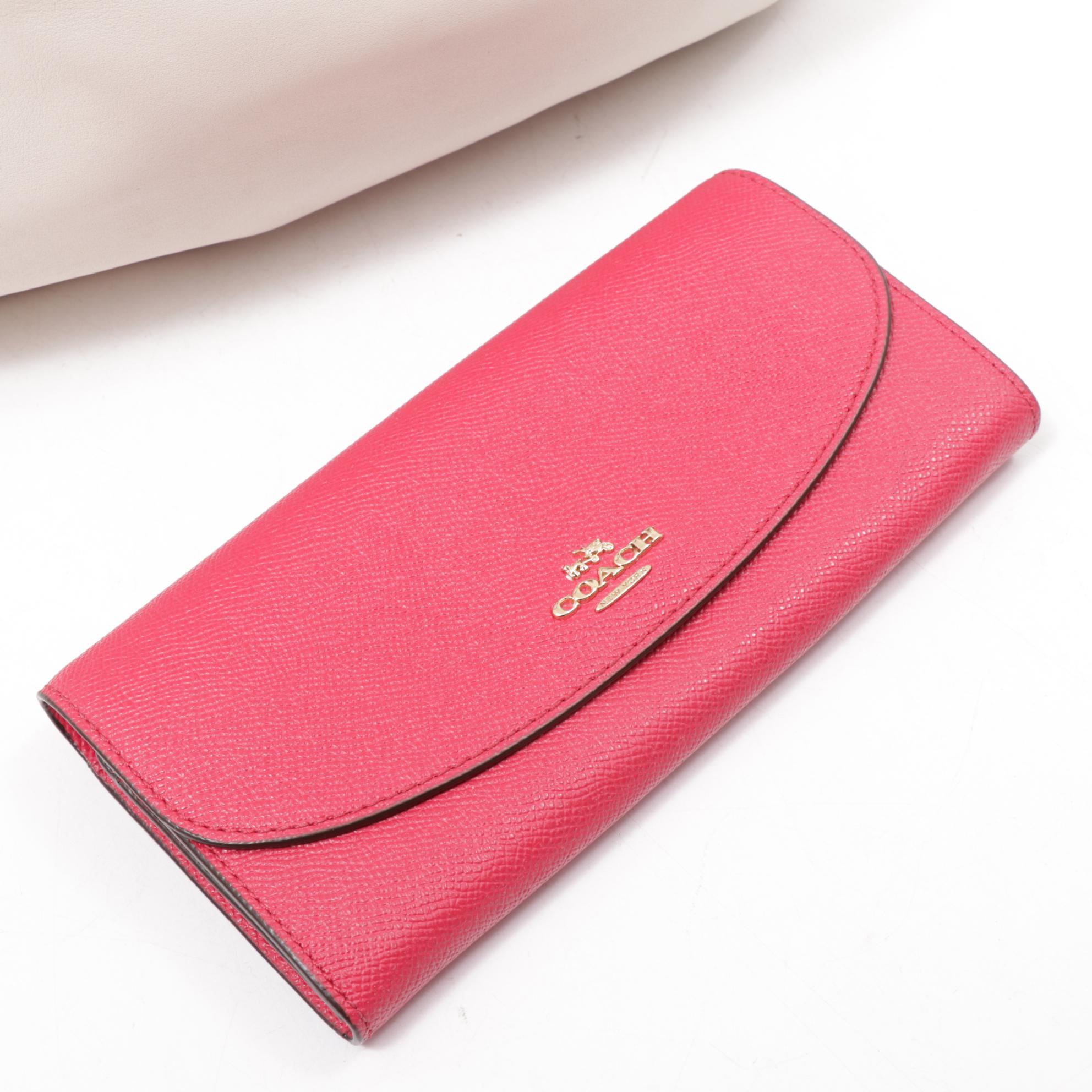 Coach Soho Leather Shoulder Bag and Crossgrain Clutch with Vince Camuto Sandals