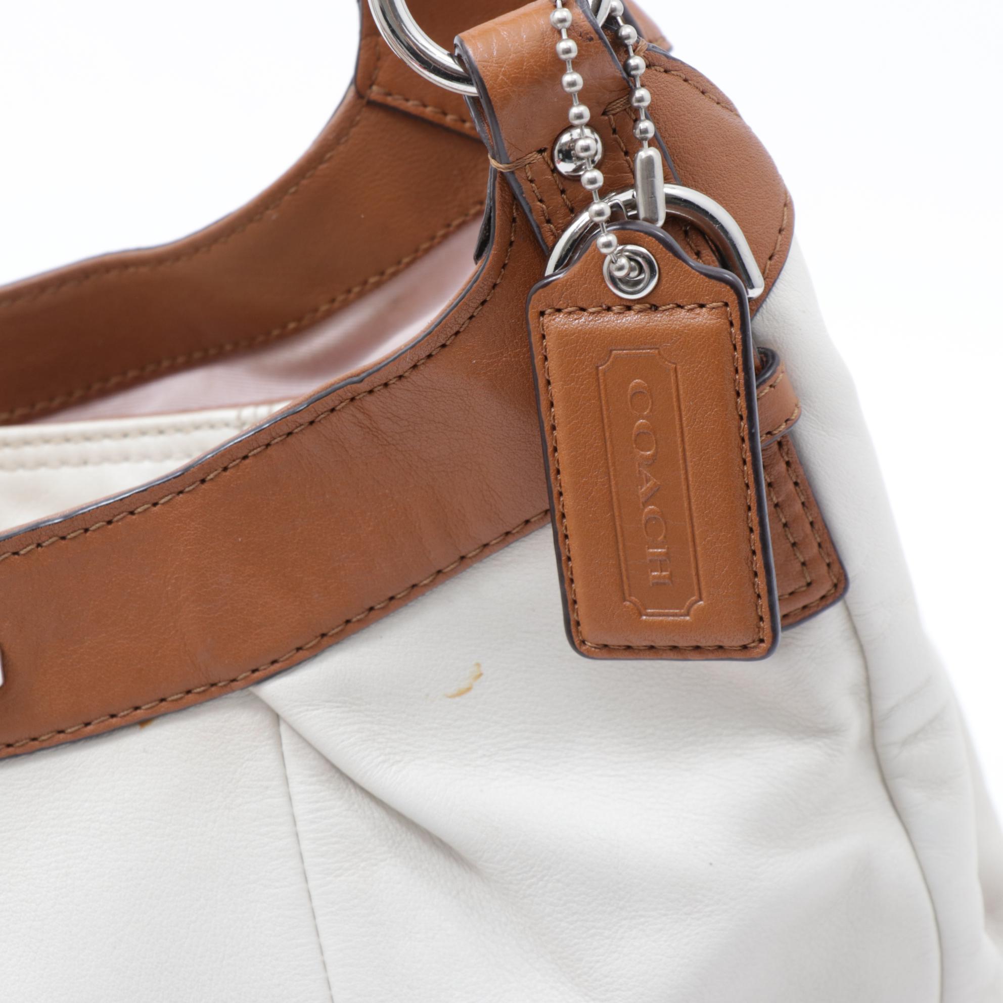 Coach Soho Leather Shoulder Bag and Crossgrain Clutch with Vince Camuto Sandals