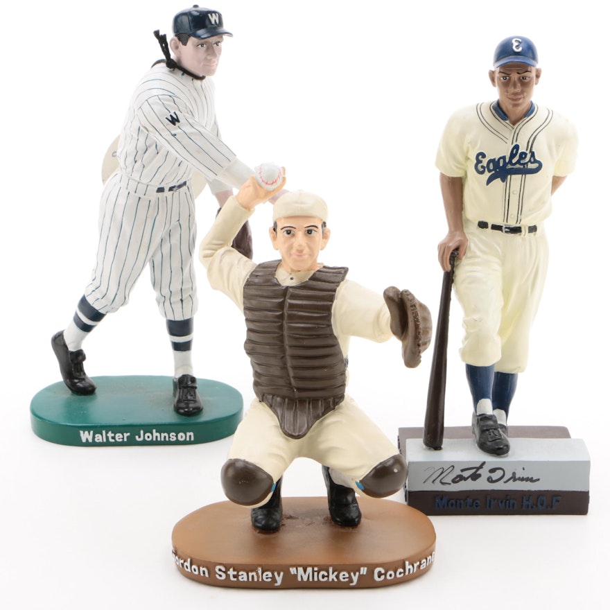 Monte Irvin, Walter Johnson and Mickey Cochrane Limited Figures