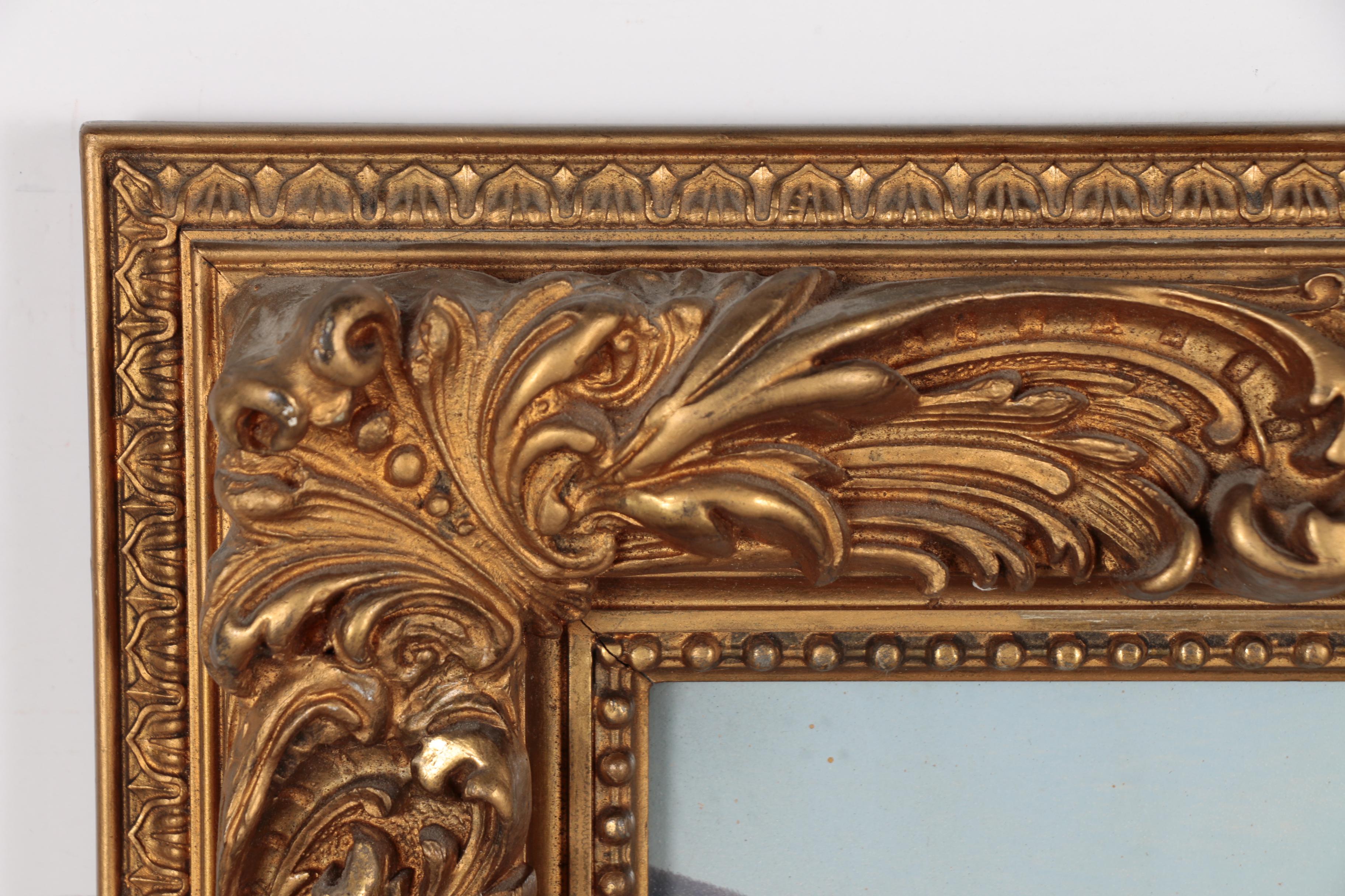 Oil Painting of Château de Chillon, Early 20th Century