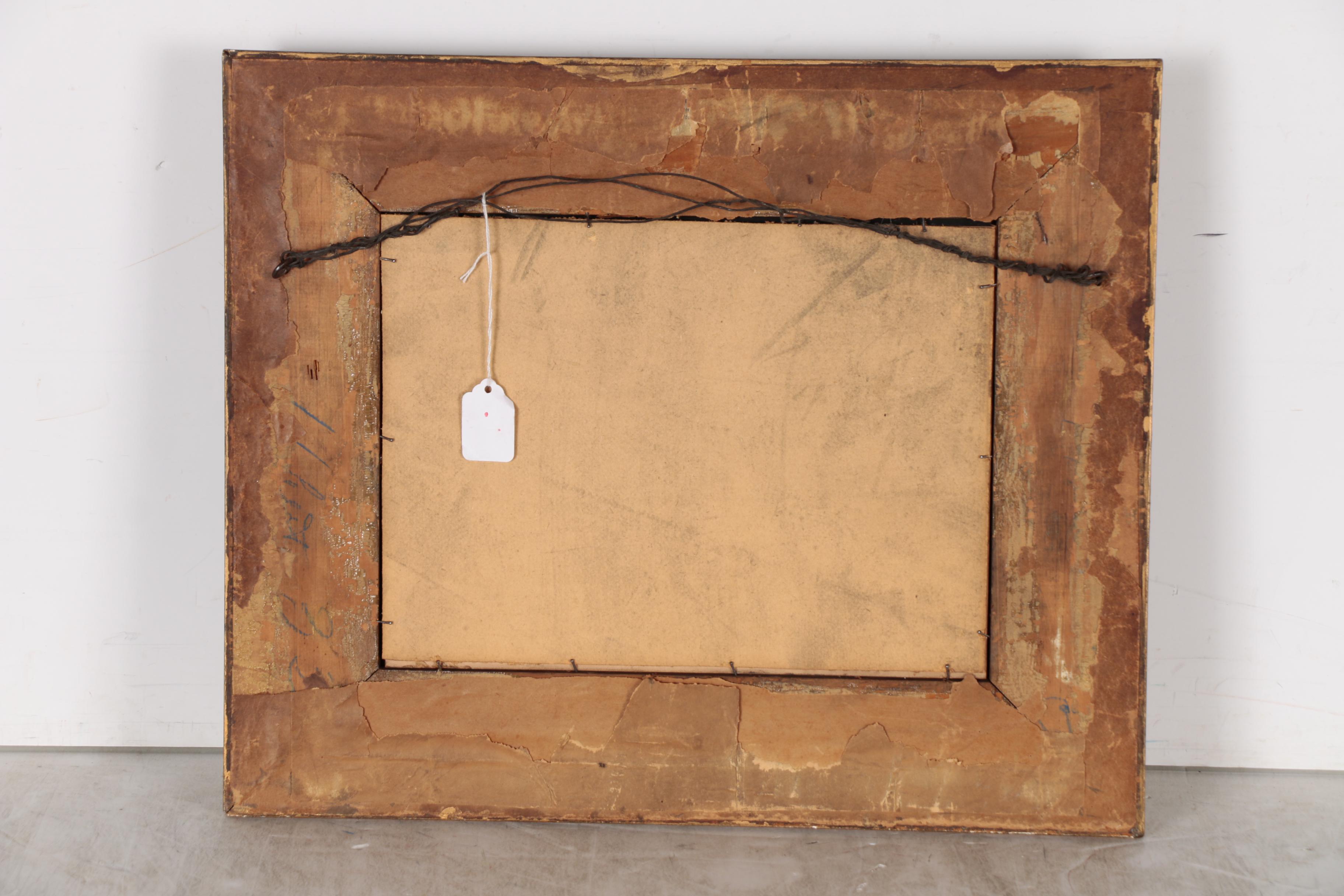 Oil Painting of Château de Chillon, Early 20th Century