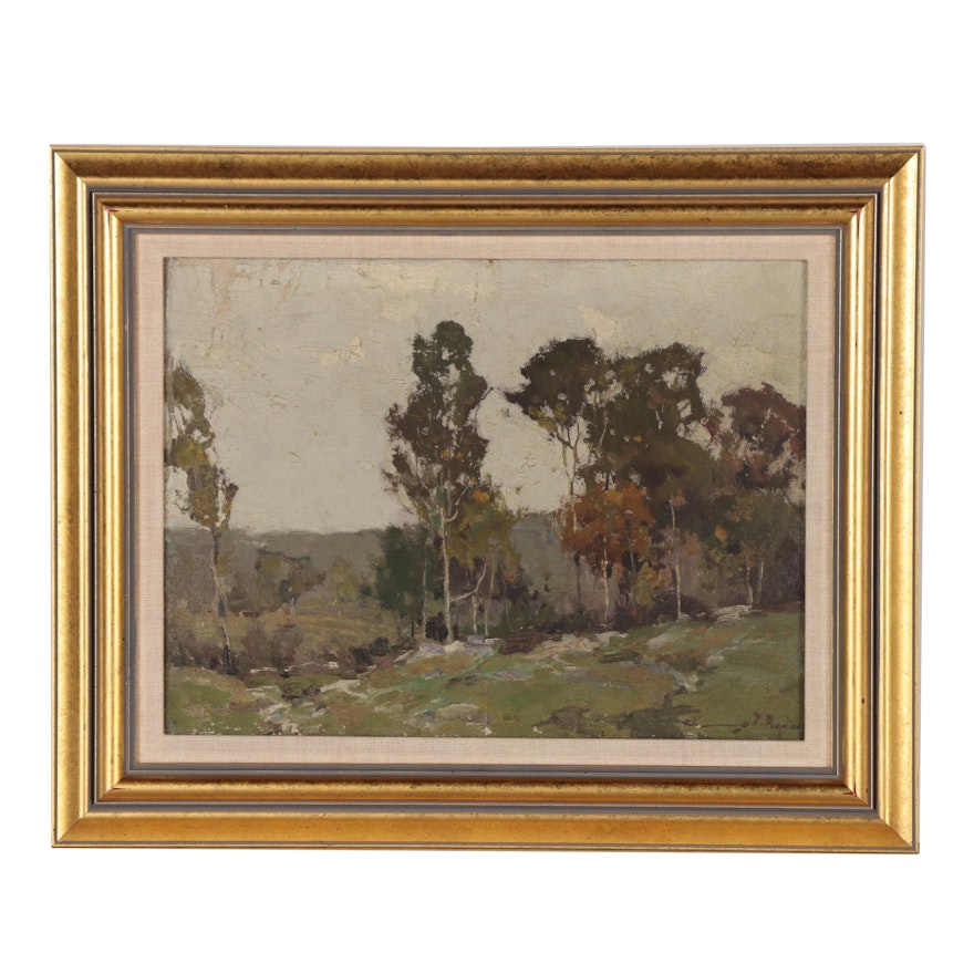 Chauncey Foster Ryder Landscape Oil Painting