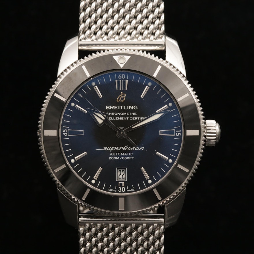 Breitling Superocean Heritage II 46 Automatic Stainless Steel Wristwatch, 2018