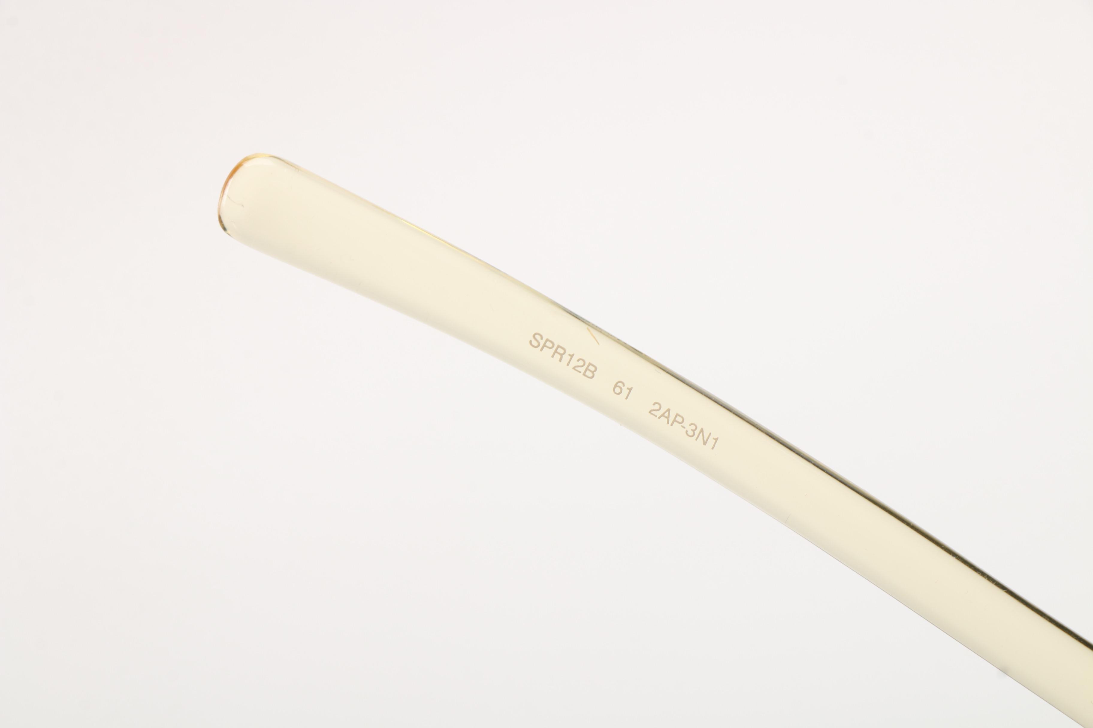 Prada Rimless Transparent Yellow Frame Rahmenlos Original Sunglasses