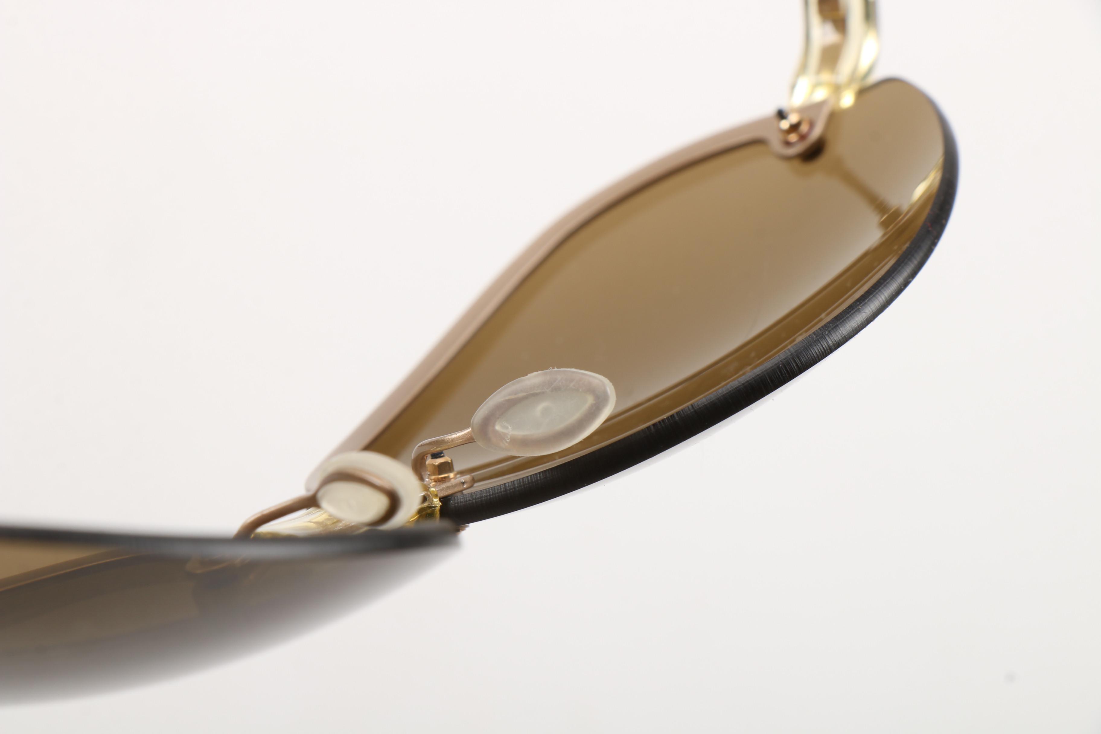 Prada Rimless Transparent Yellow Frame Rahmenlos Original Sunglasses