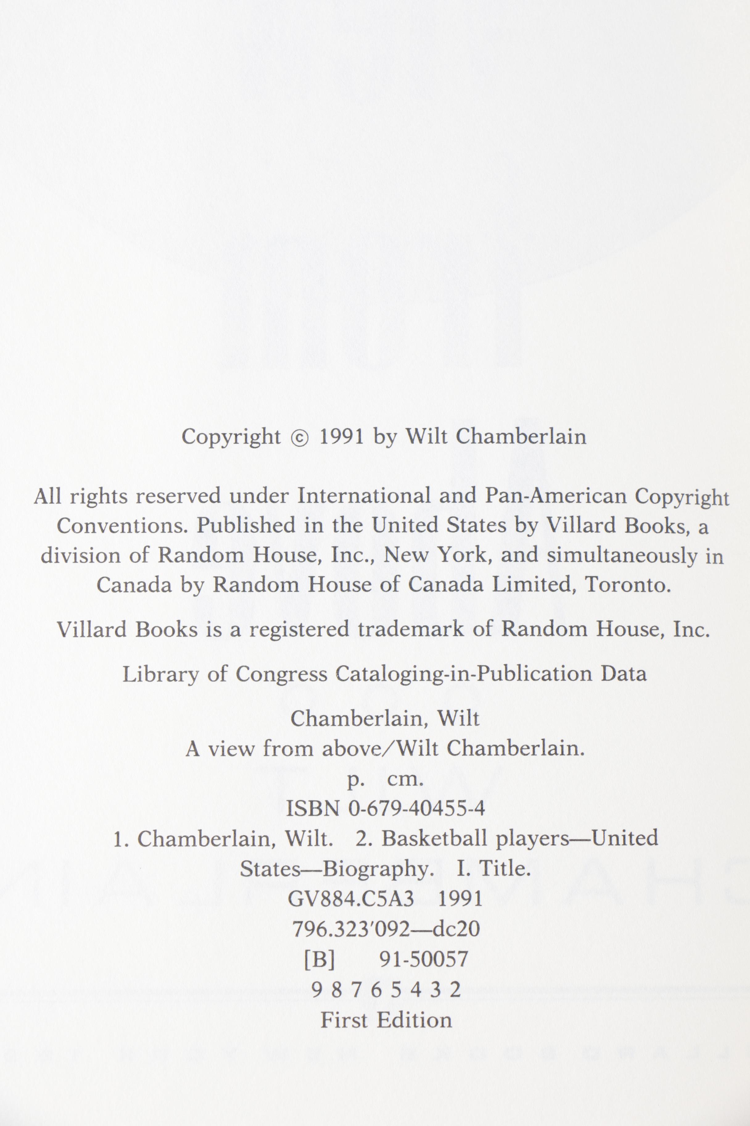 1983 Lendl-McEnroe Print with Wilt Chamberlain and Nieman Poster Books