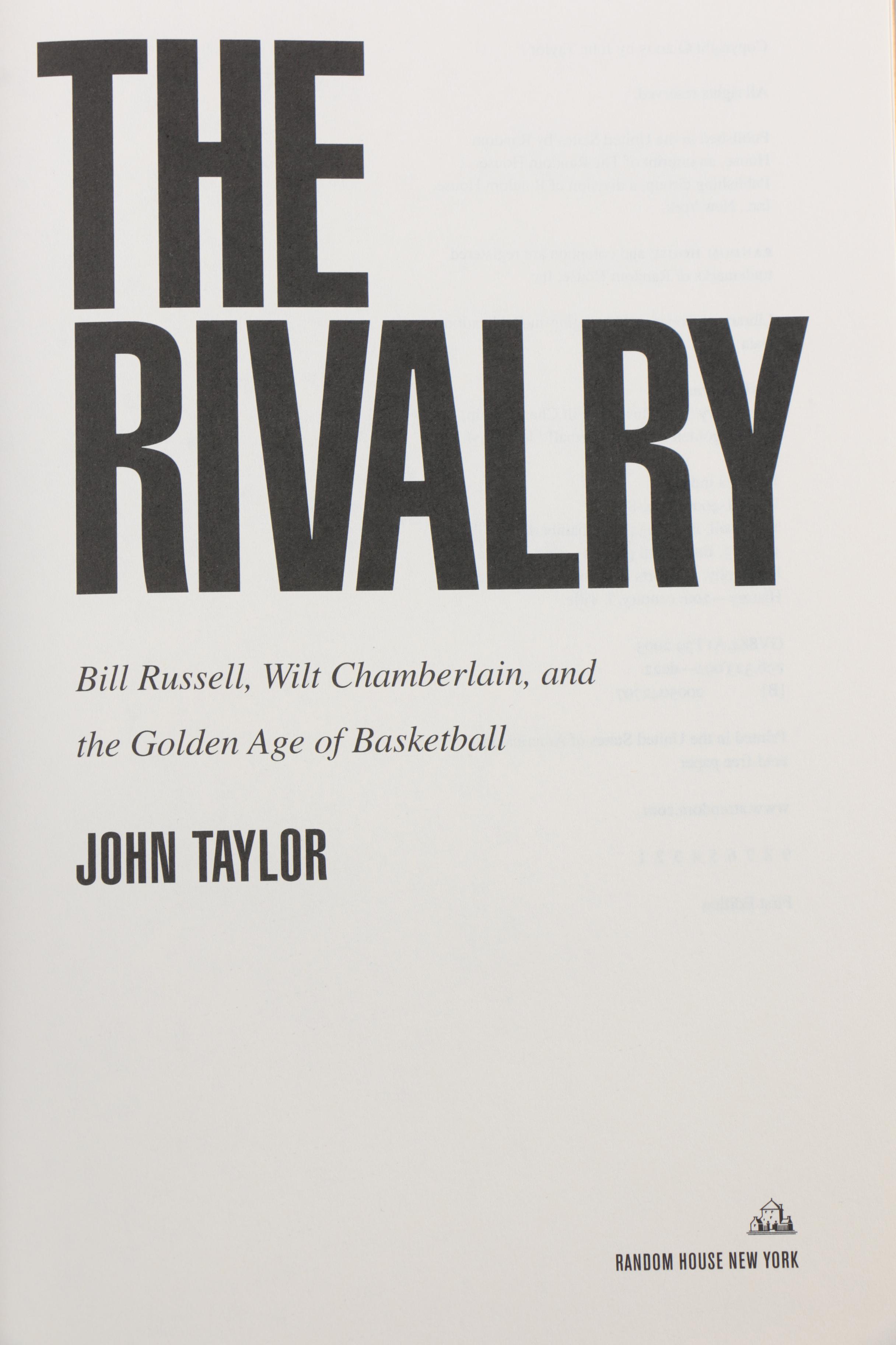 1983 Lendl-McEnroe Print with Wilt Chamberlain and Nieman Poster Books