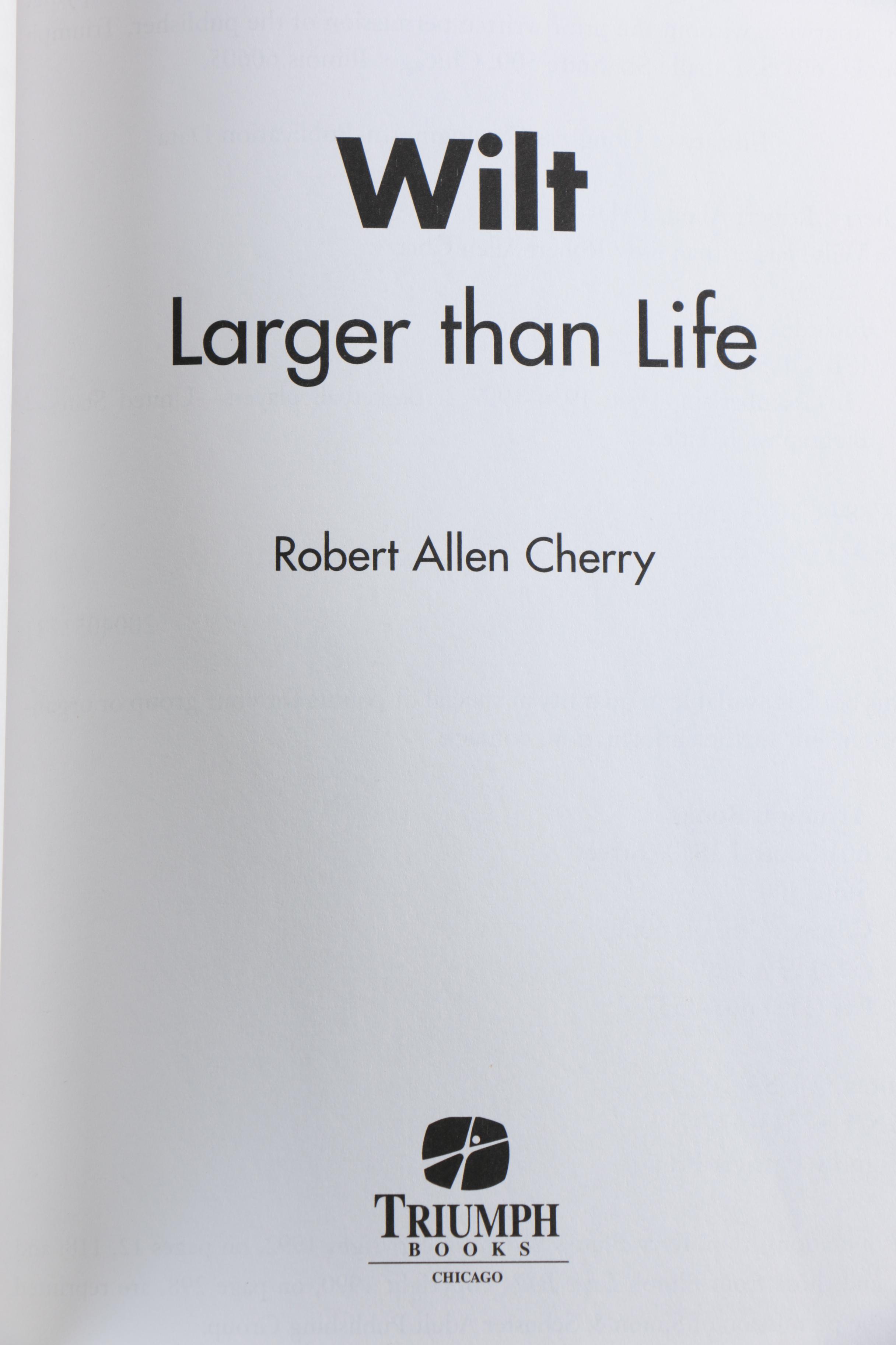 1983 Lendl-McEnroe Print with Wilt Chamberlain and Nieman Poster Books