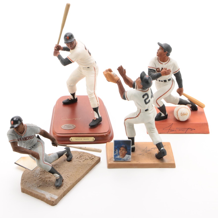 Willie Mays Giants Action Figures and Statues Including Sports Impressions