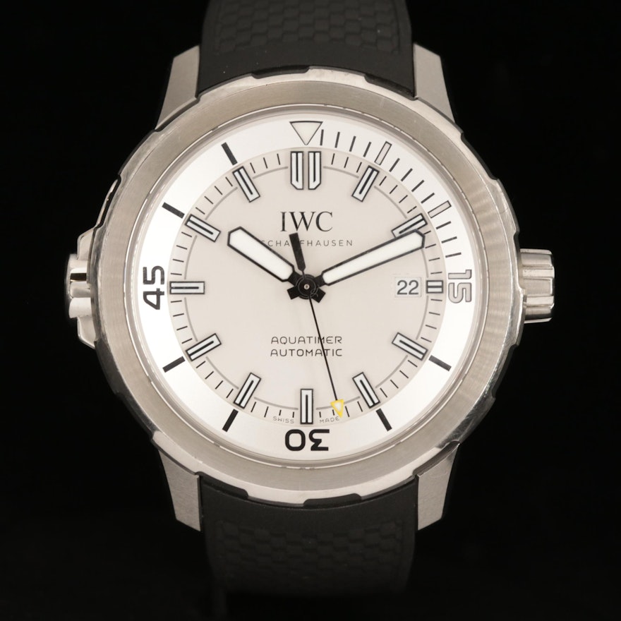 IWC International Watch Co. Aquatimer Automatic 44mm Stainless Steel Wristwatch