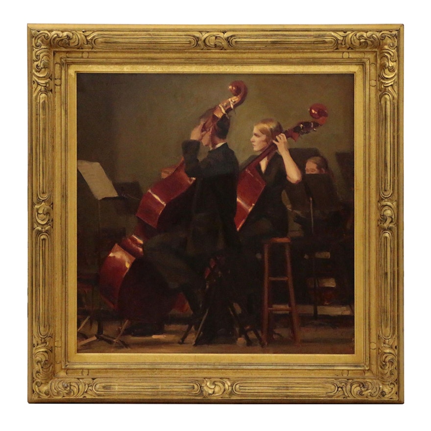Michael Malm Oil Painting "Bass Players"