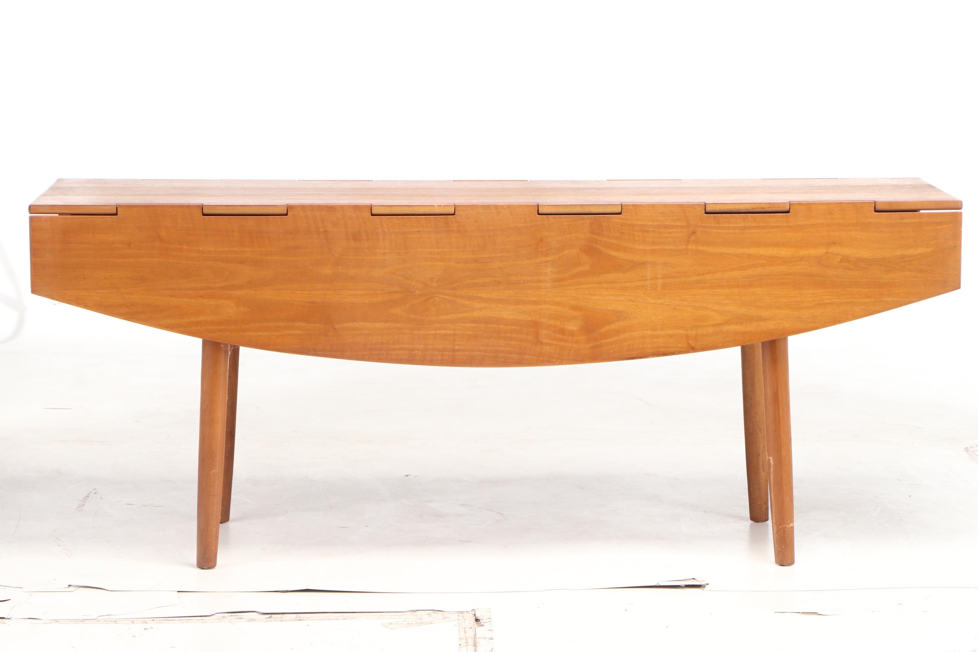 Drexel "Parallel" Walnut Drop-Leaf Dining Table, Mid 20th Century