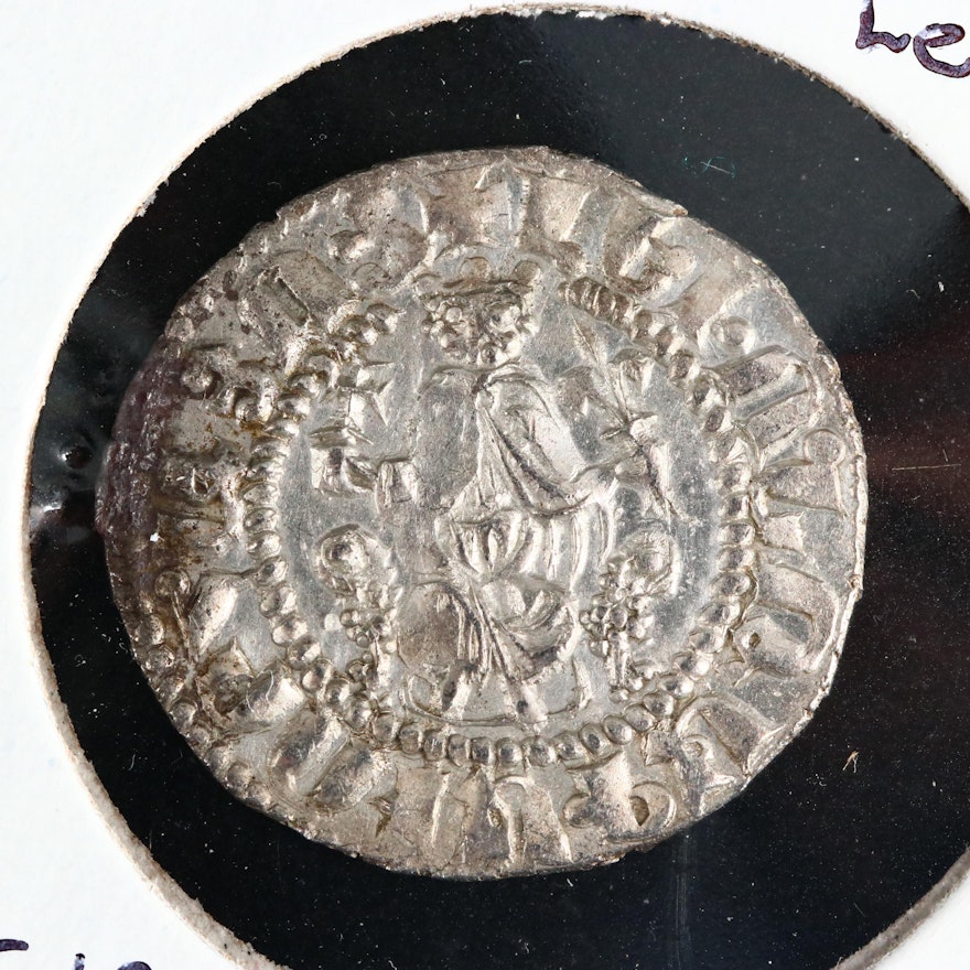 Cilician Armenia AR Tram Coin of Levon I, ca. 1200
