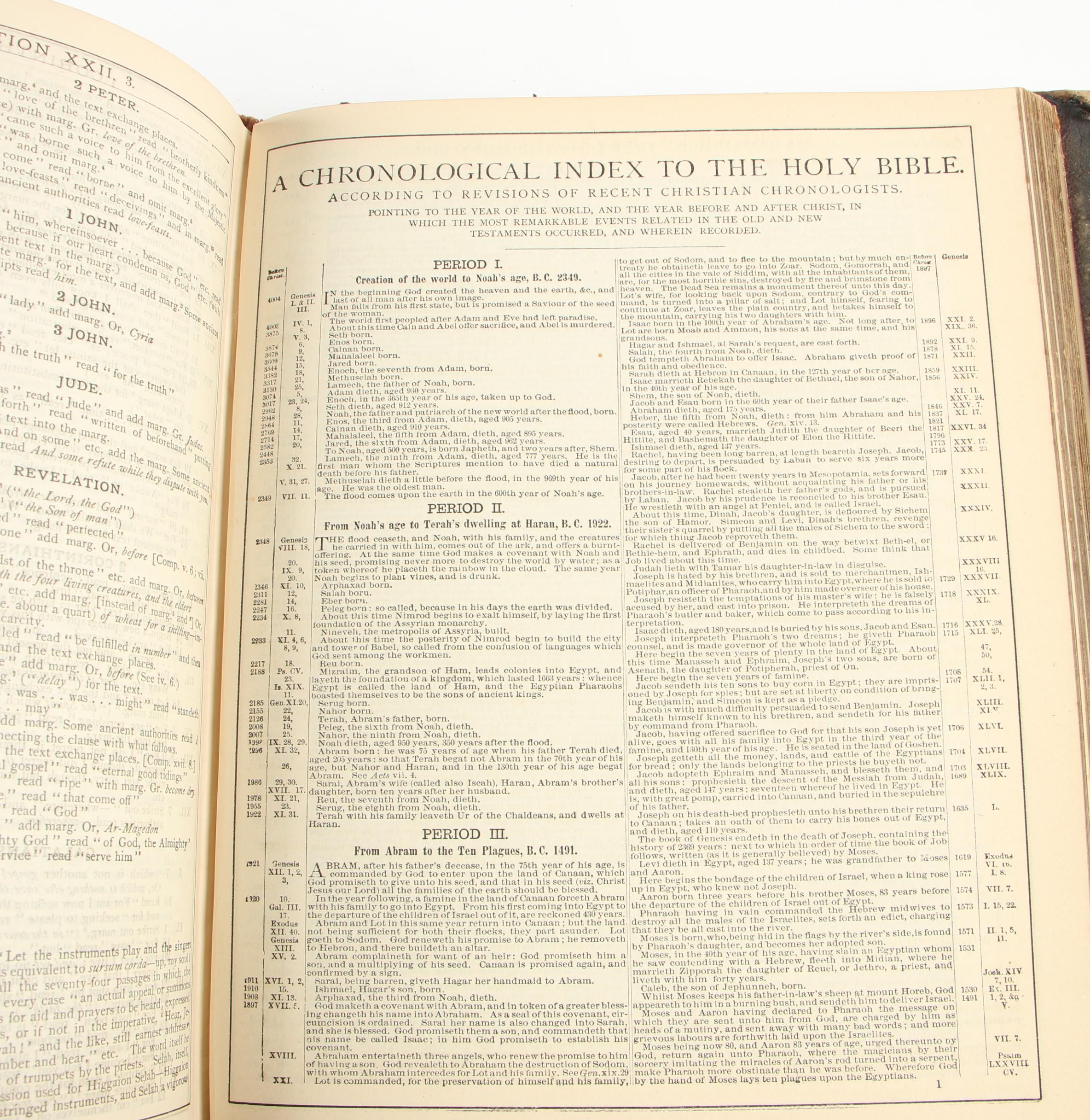 1886 "The Holy Bible Arranged in Parallel Columns with Concordance and Psalms"