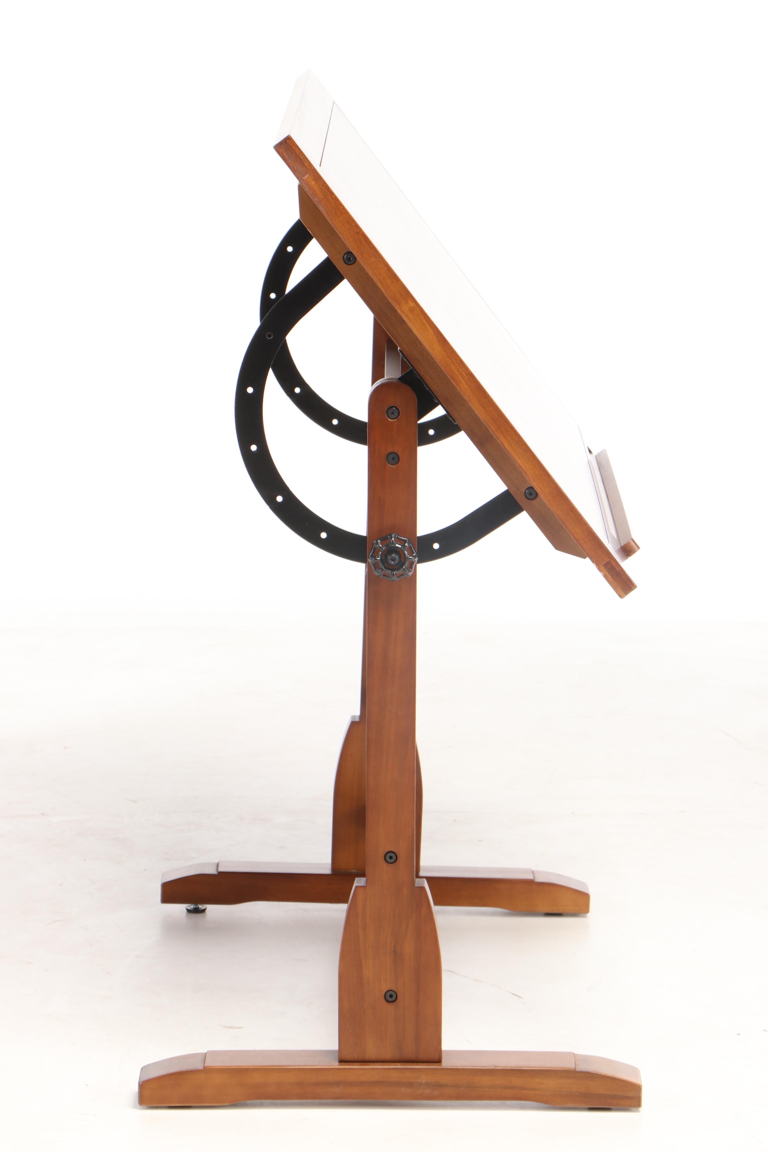 Adjustable Birch Drafting Table, Contemporary