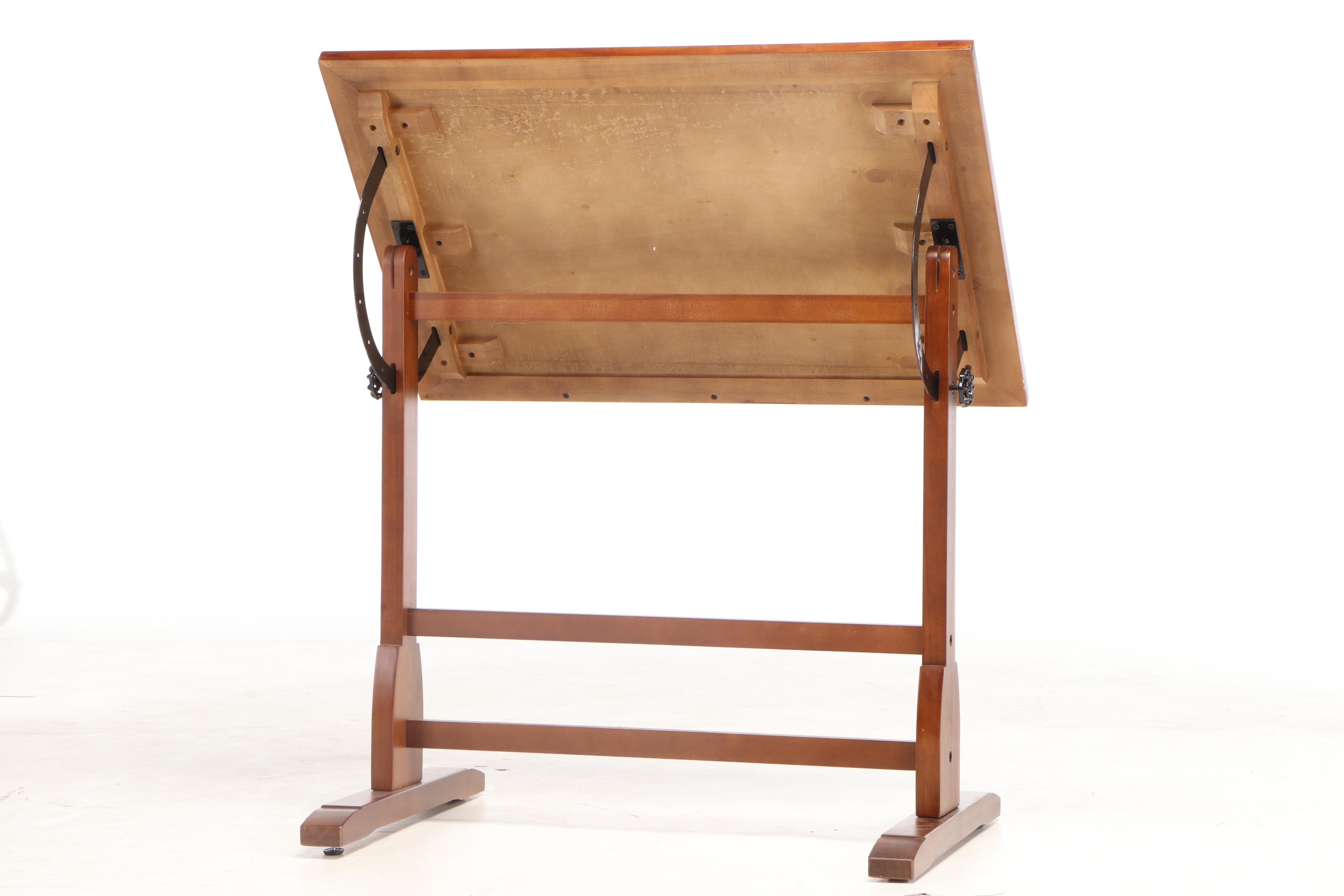 Adjustable Birch Drafting Table, Contemporary