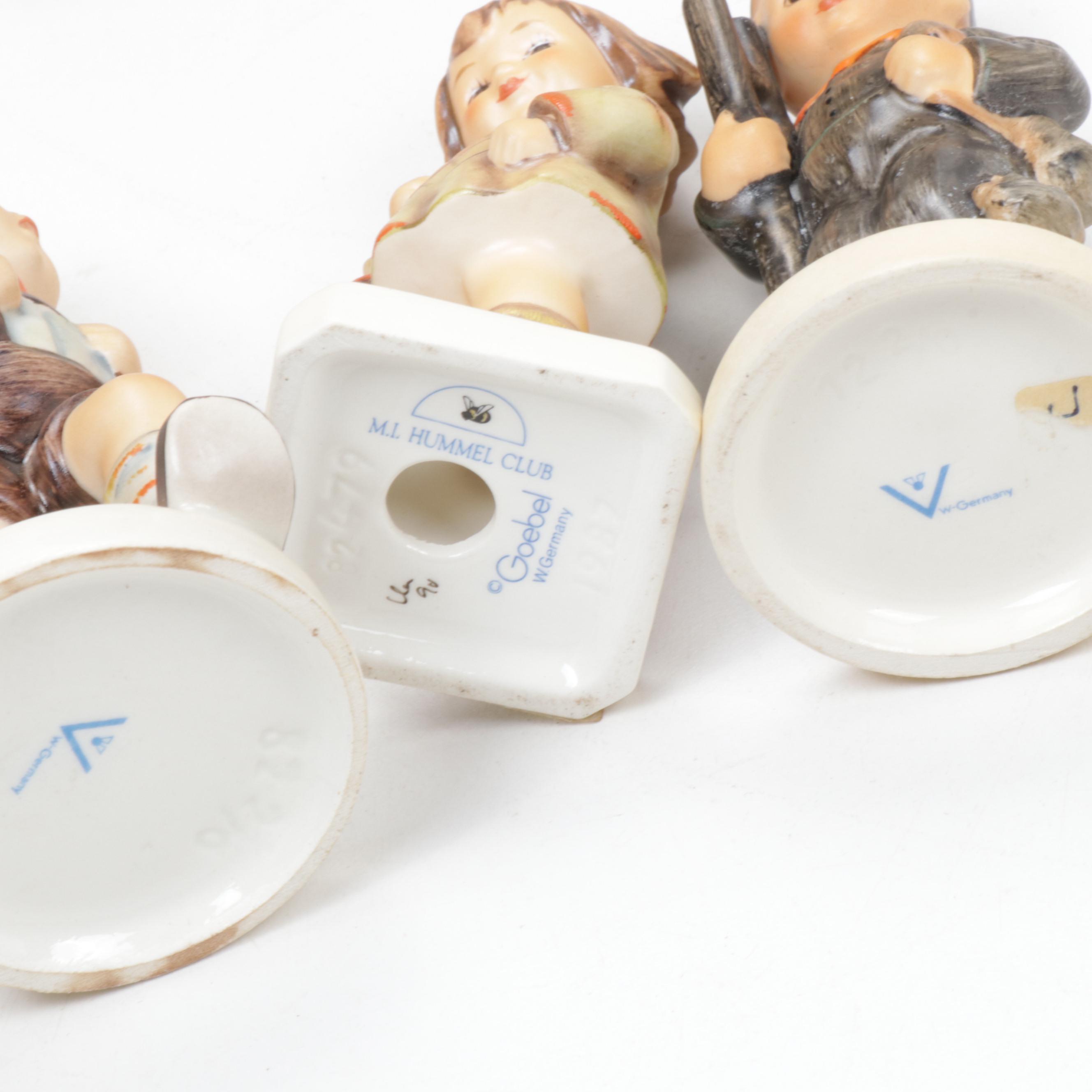 Hummel "School Girl" and Other Porcelain Hummel Figurines and Collector Plate