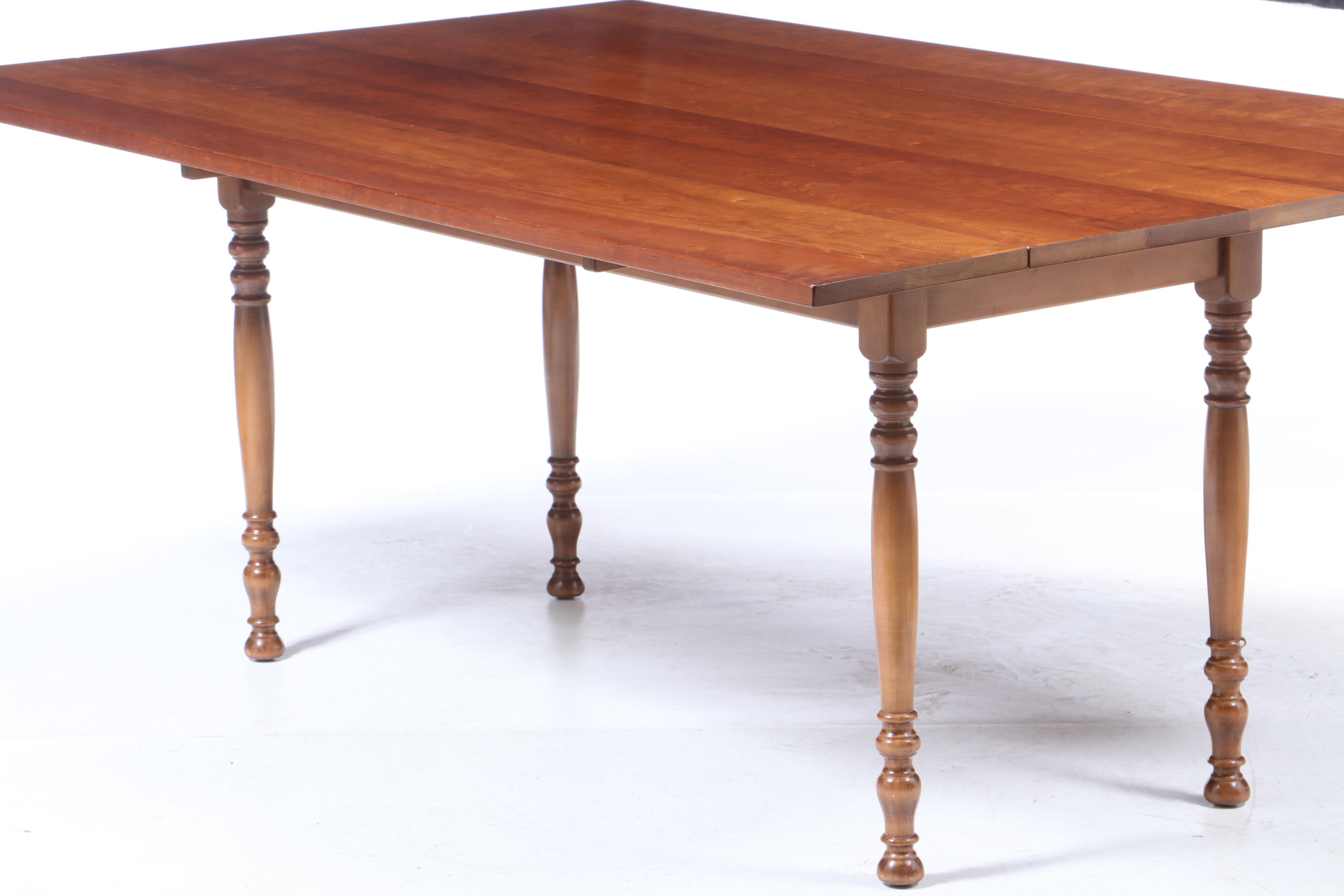 Leopold Stickley, Cherry Drop-Leaf Dining Table, 1958
