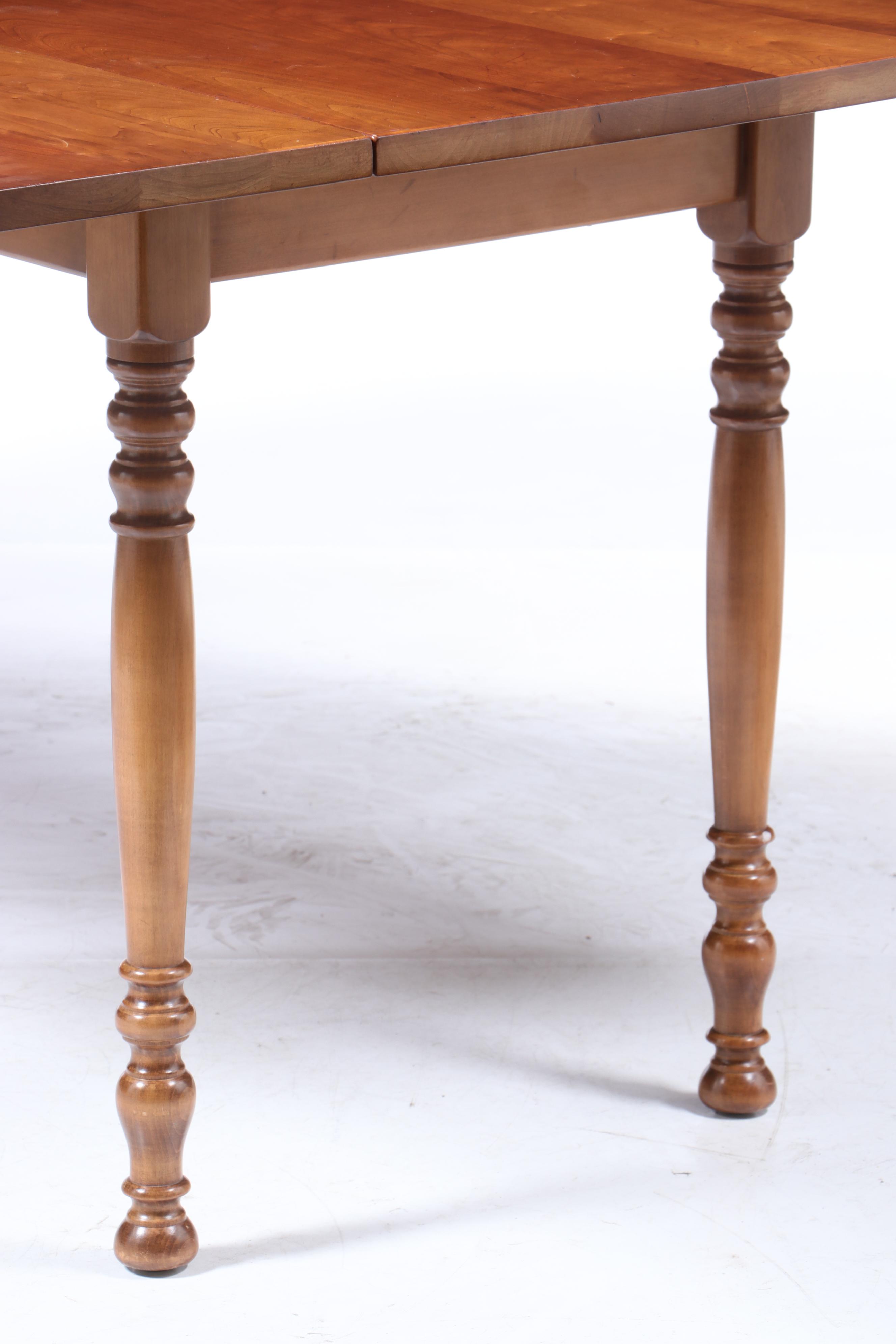 Leopold Stickley, Cherry Drop-Leaf Dining Table, 1958