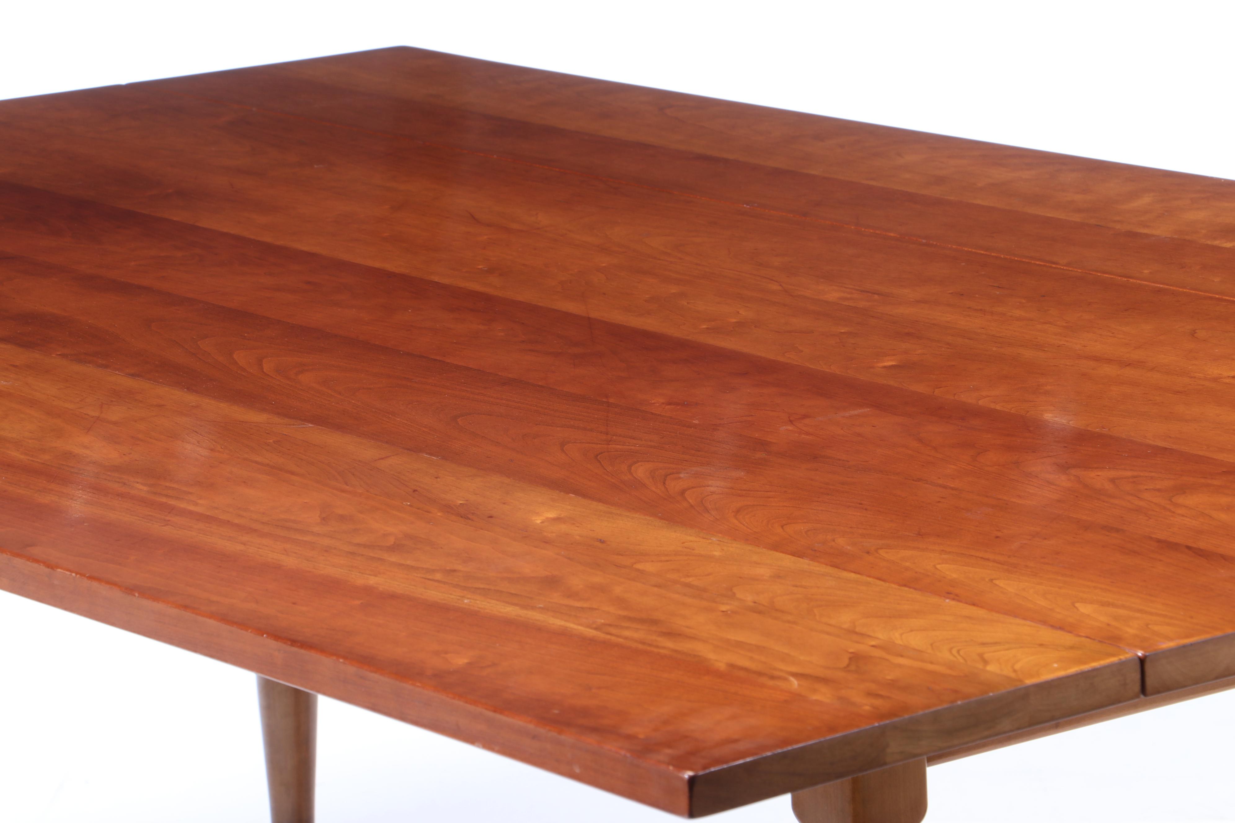 Leopold Stickley, Cherry Drop-Leaf Dining Table, 1958