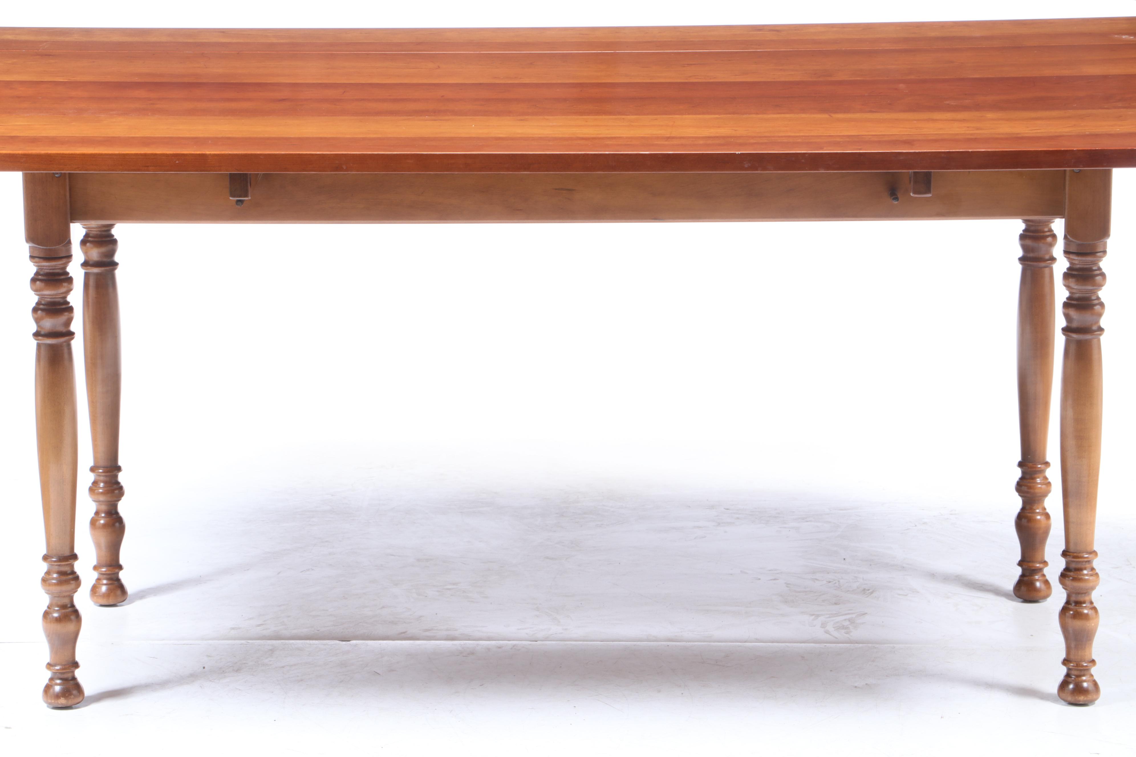 Leopold Stickley, Cherry Drop-Leaf Dining Table, 1958