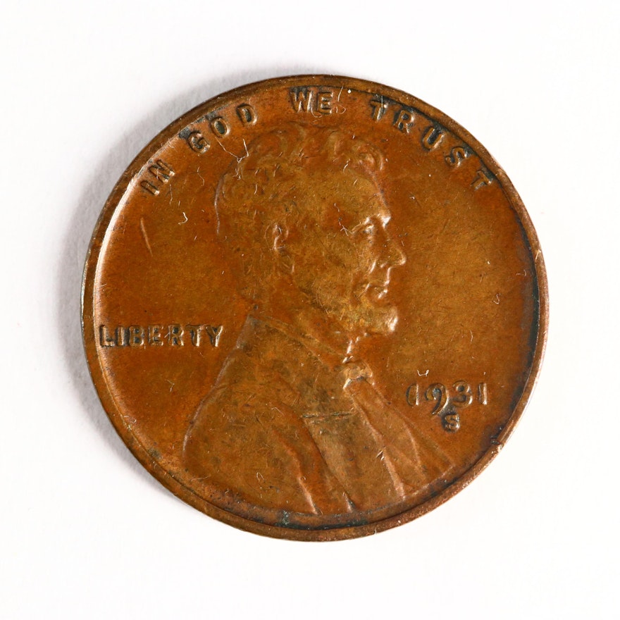Key Date Low Mintage 1931-S Lincoln Wheat Cent