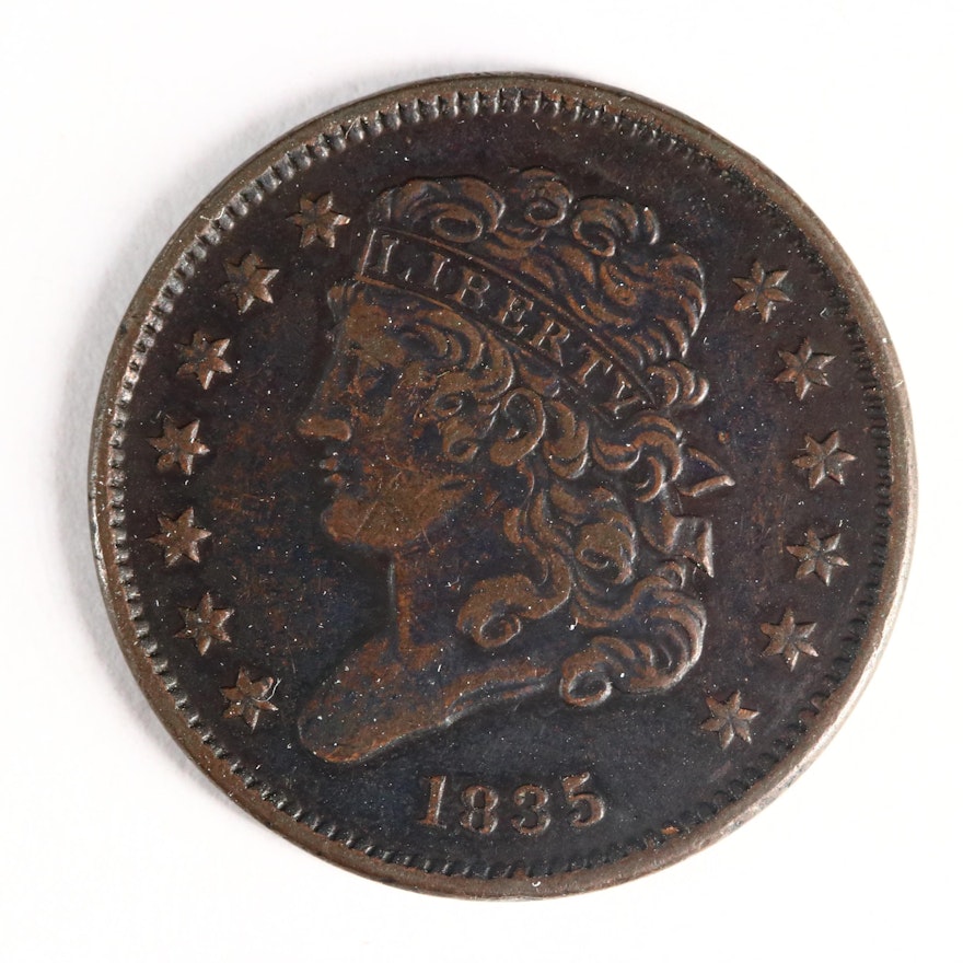 1835 Classic Head Half Cent