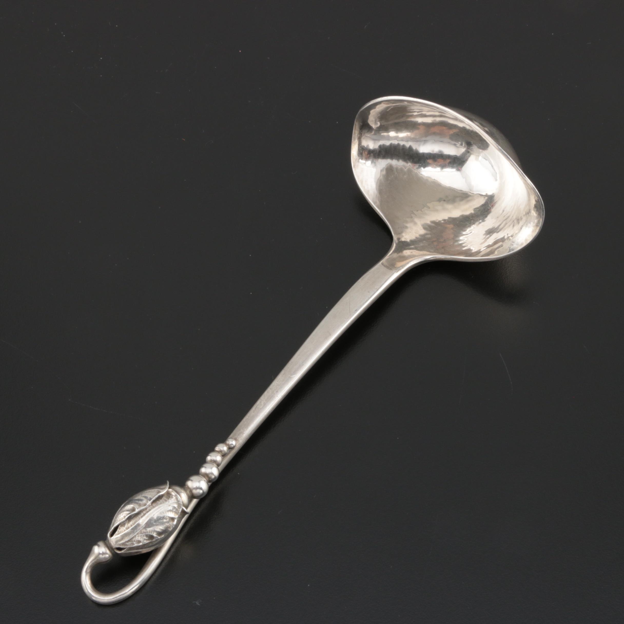 Georg Jensen "Blossom" Sterling Sauce Ladle
