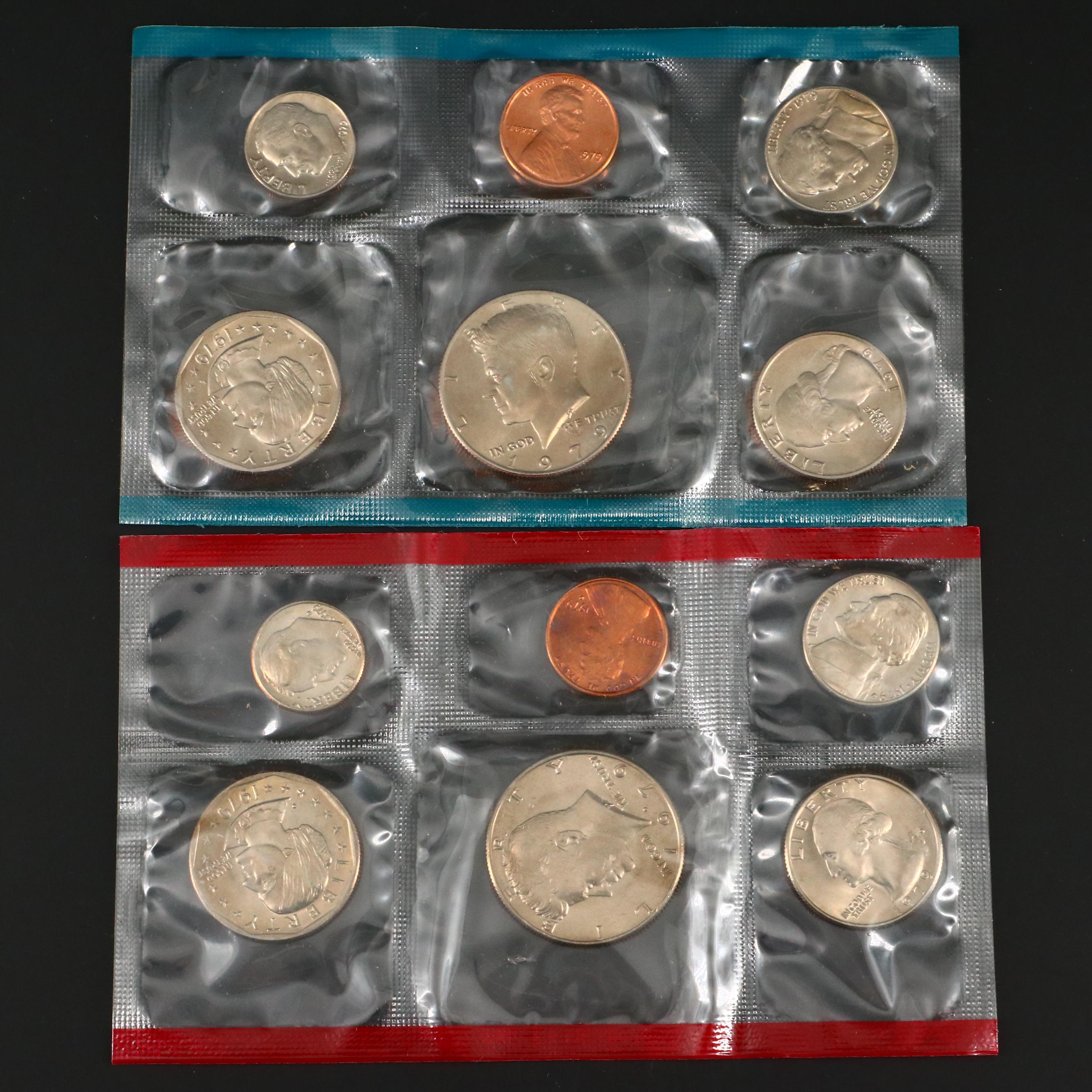 Twelve United States Uncirculated Mints Sets Including 1965 Special Mint Set