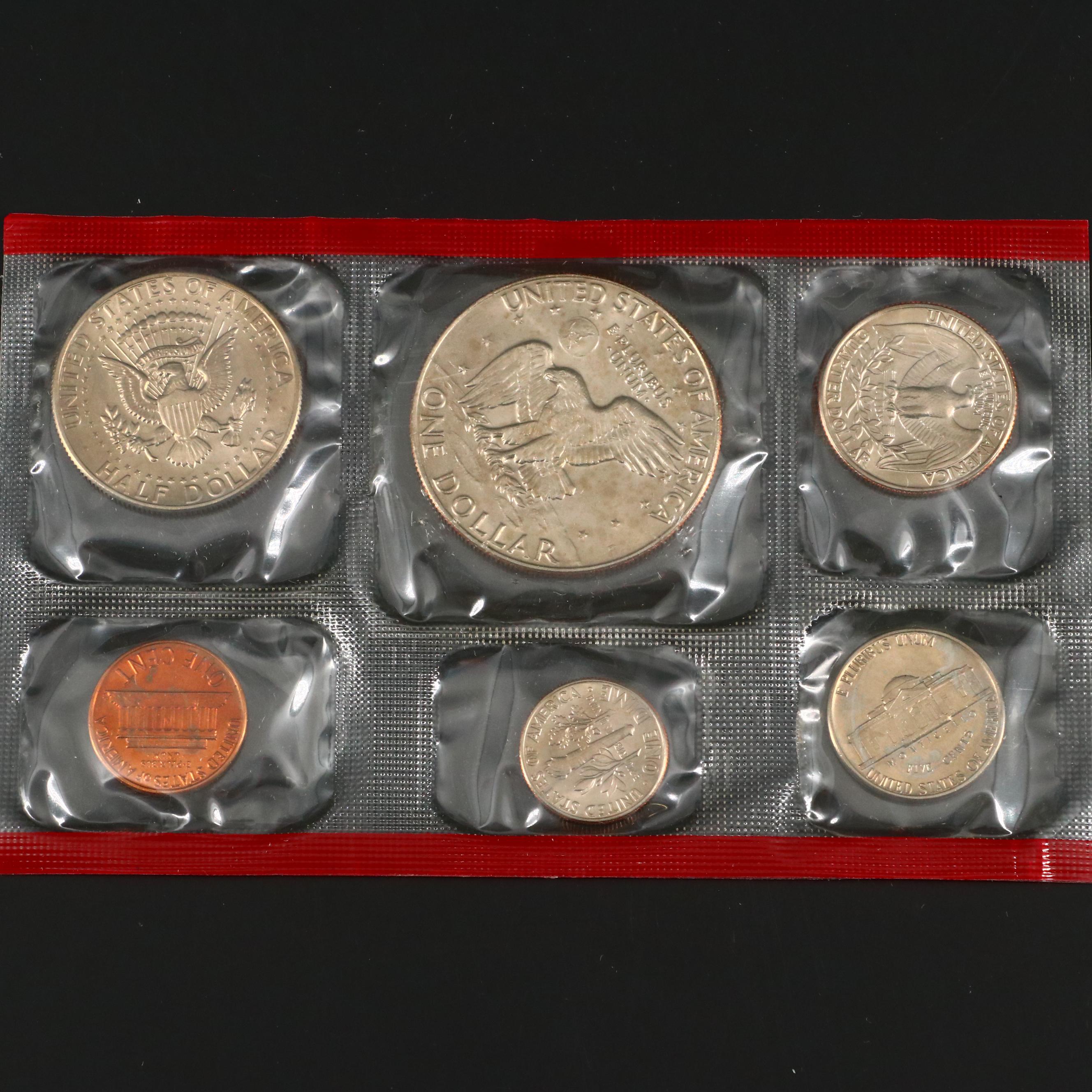 Twelve United States Uncirculated Mints Sets Including 1965 Special Mint Set