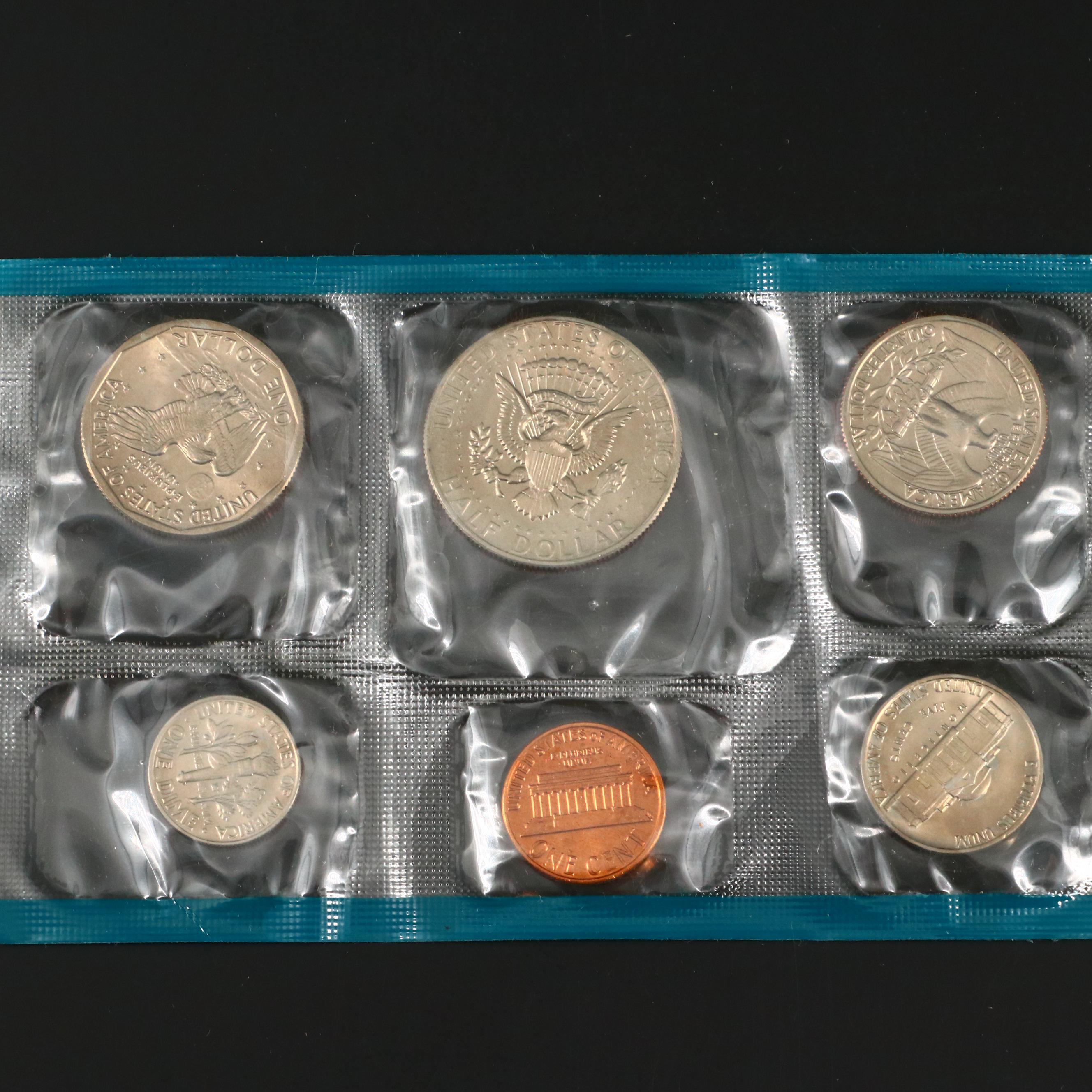 Twelve United States Uncirculated Mints Sets Including 1965 Special Mint Set