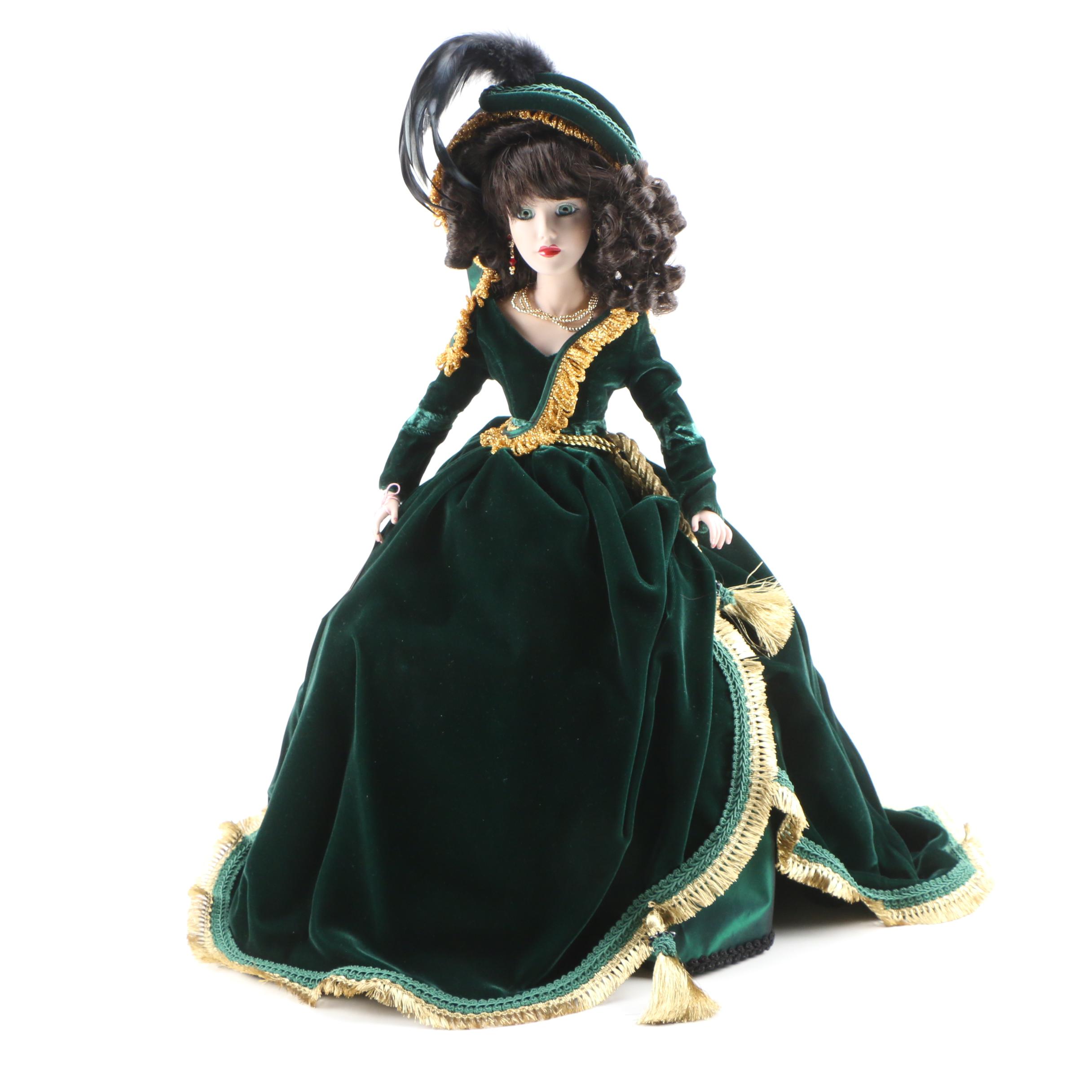 Madame Alexander  9" "Scarlett" Porcelain Doll, Limited Edition, 1990s