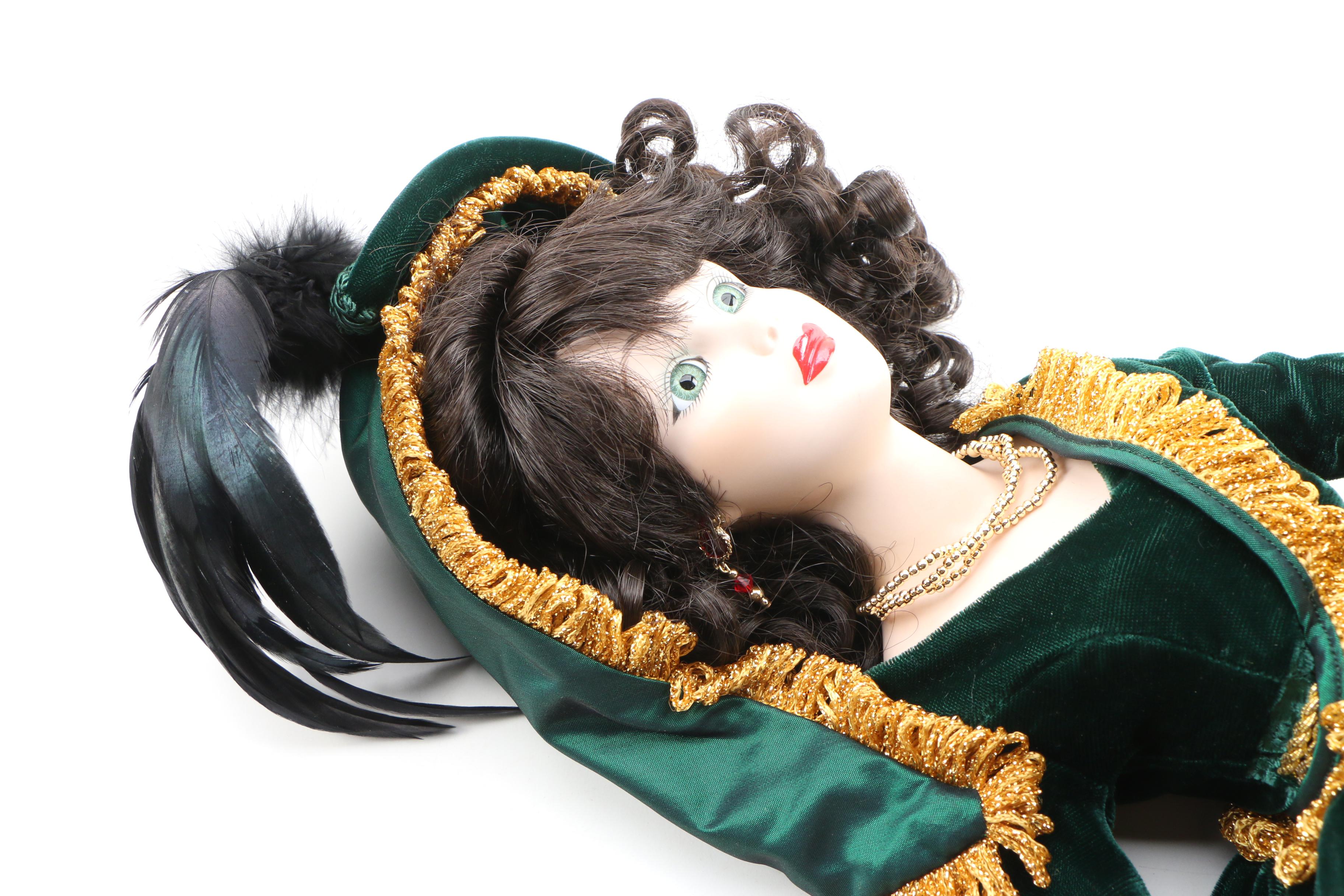 Madame Alexander  9" "Scarlett" Porcelain Doll, Limited Edition, 1990s