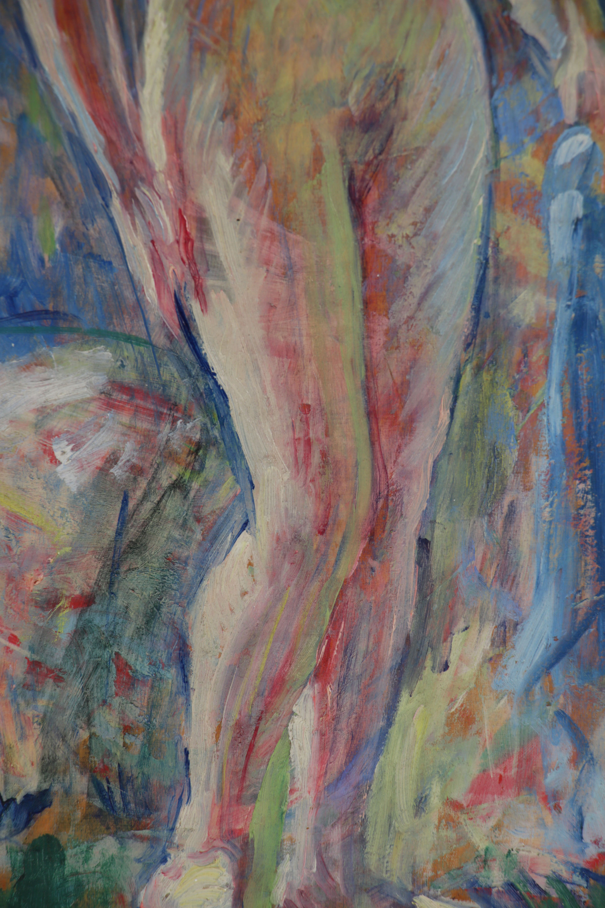 William Malherbe Post Impressionist Figure Painting "Etude de Nu", 1925