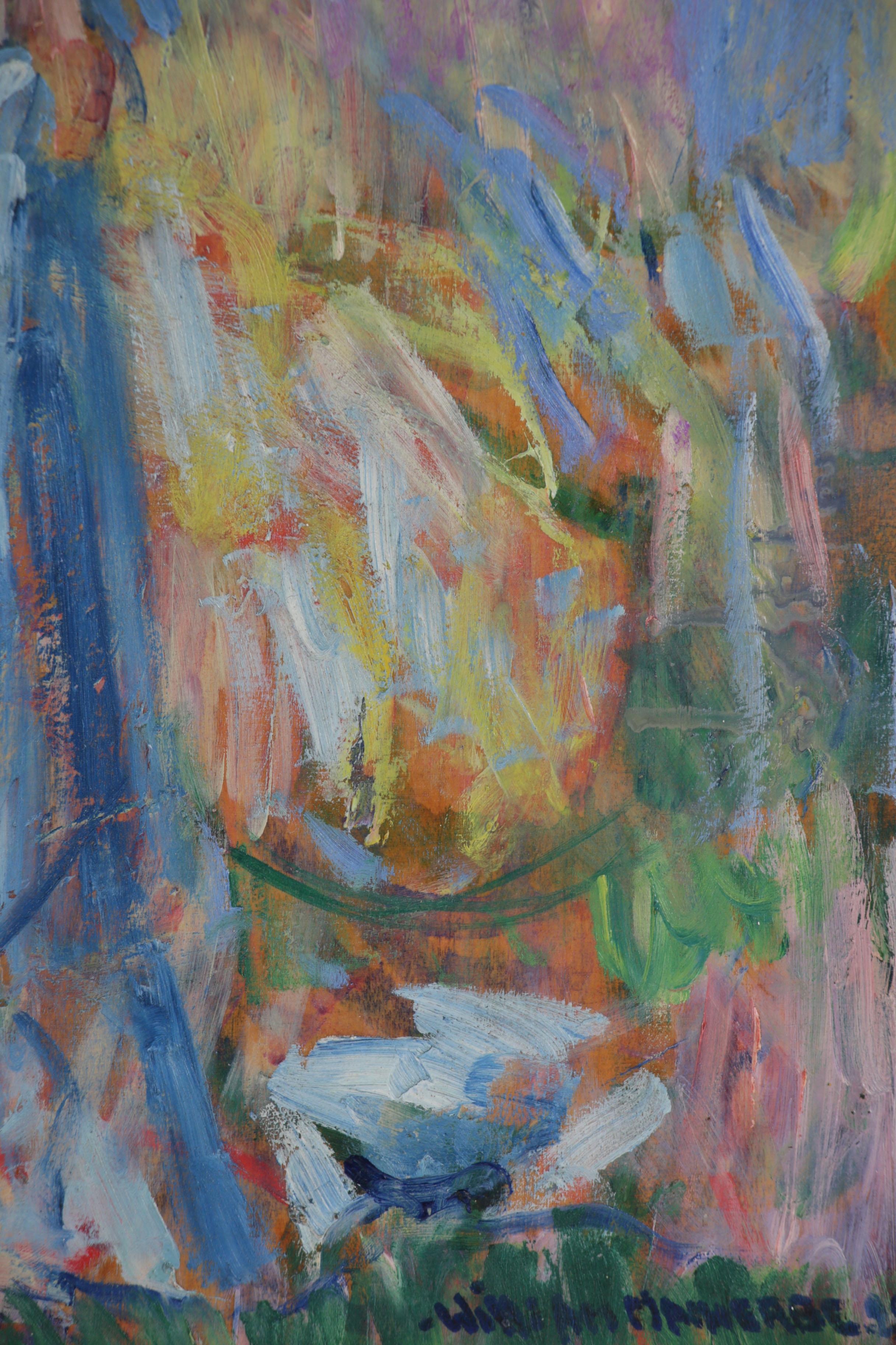 William Malherbe Post Impressionist Figure Painting "Etude de Nu", 1925