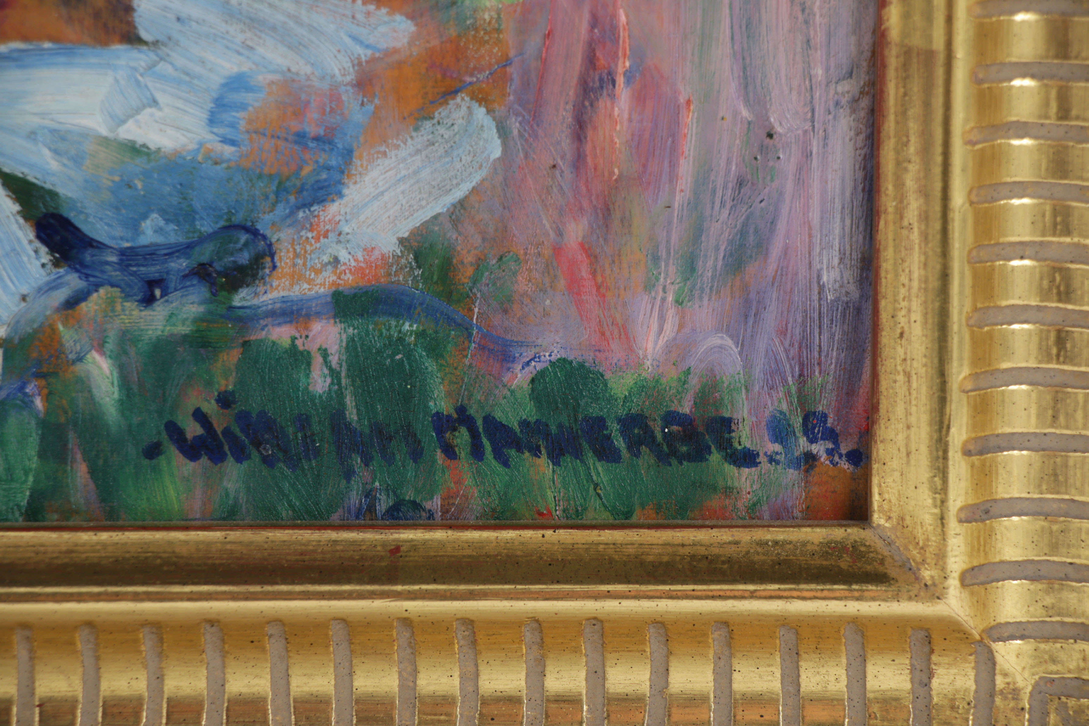 William Malherbe Post Impressionist Figure Painting "Etude de Nu", 1925