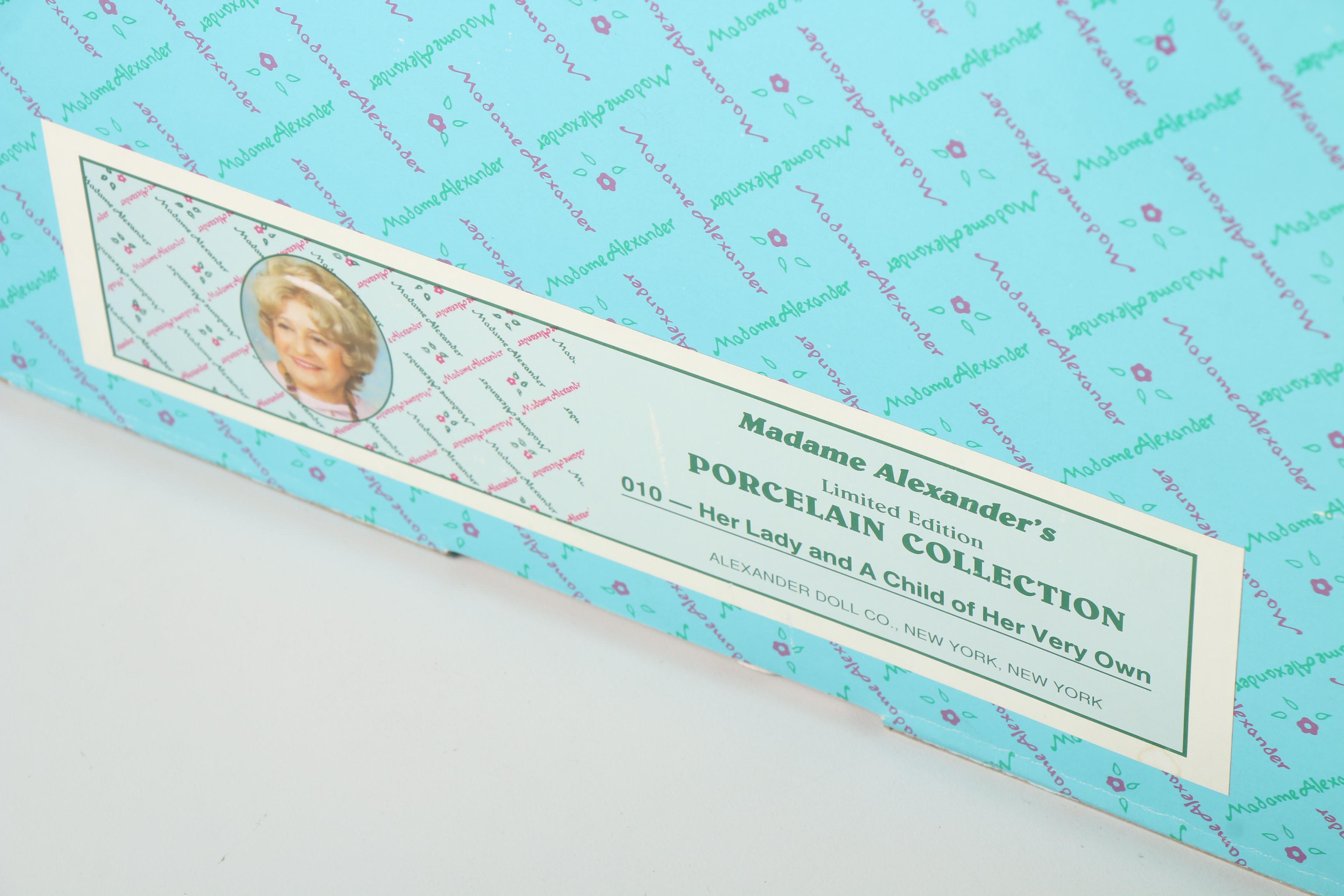 Madame Alexander  9" "Her Lady and A Child of Her Very Own" Porcelain Doll, 1993