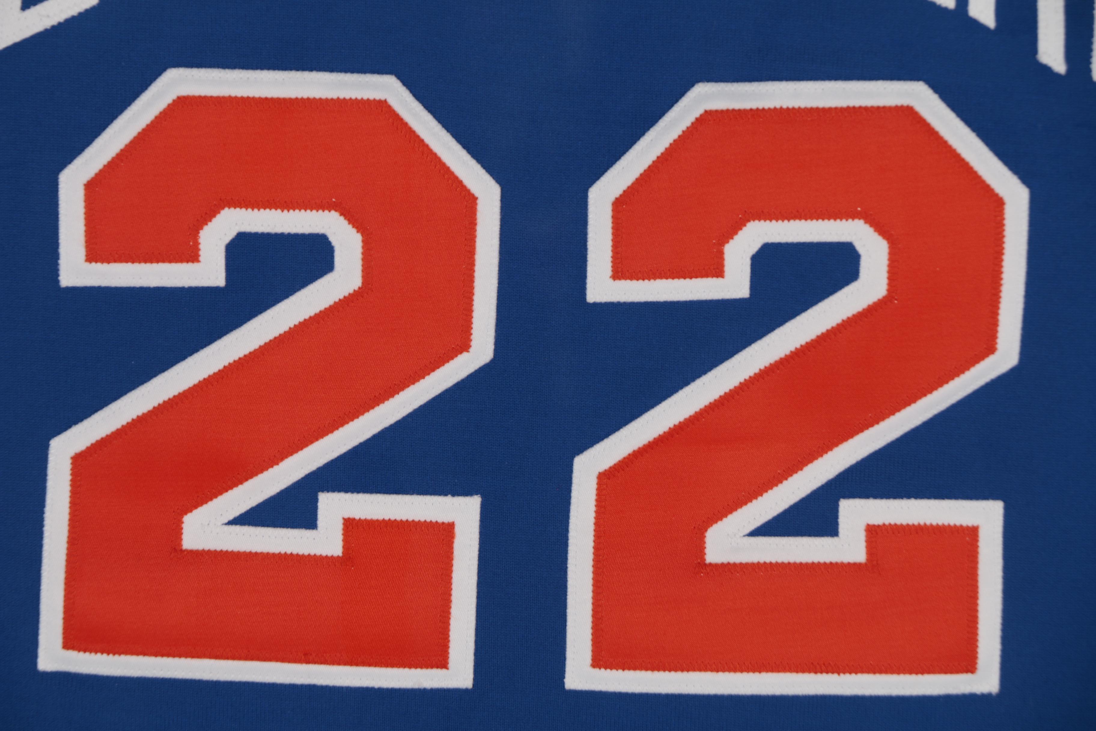 Framed Dave DeBusschere New York Knicks Replica Jersey