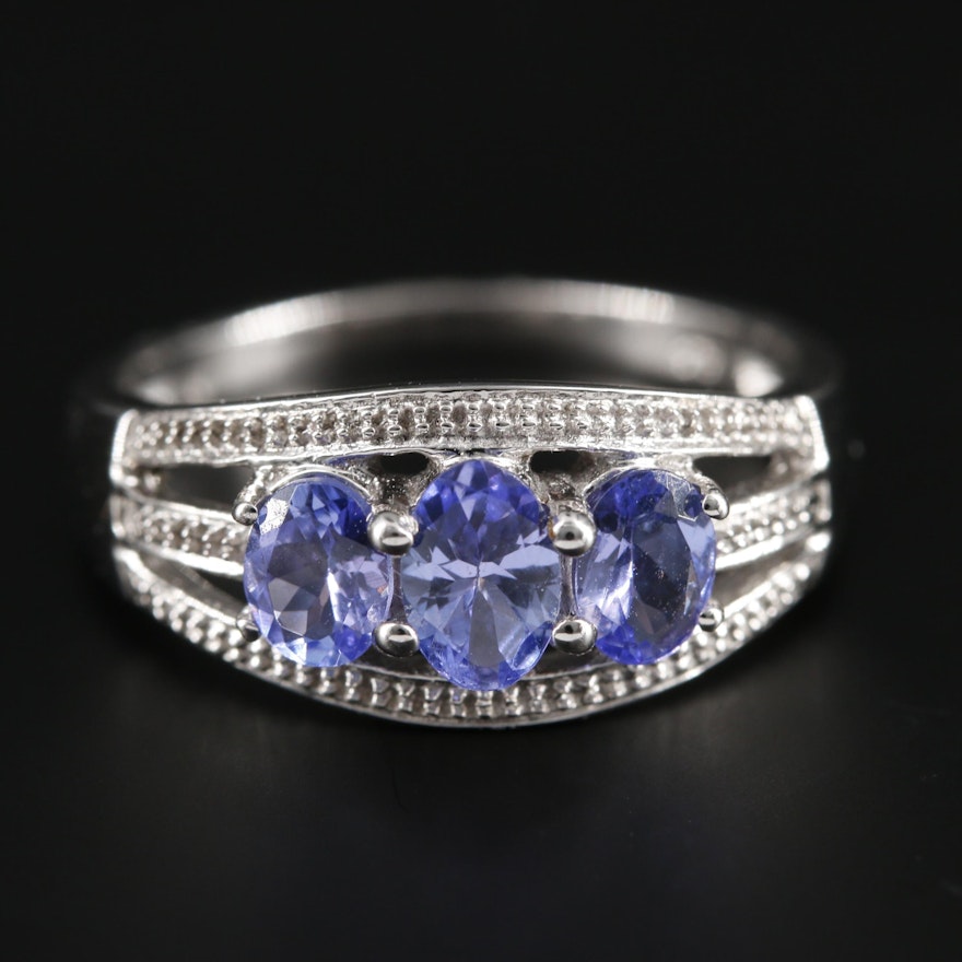 9K Yellow Gold Tanzanite Ring