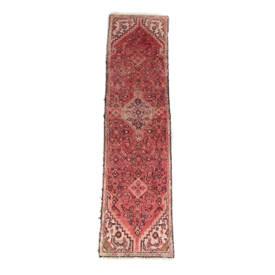 2'2 x 8'10 Hand-Knotted Persian Herati Wool Carpet Runner