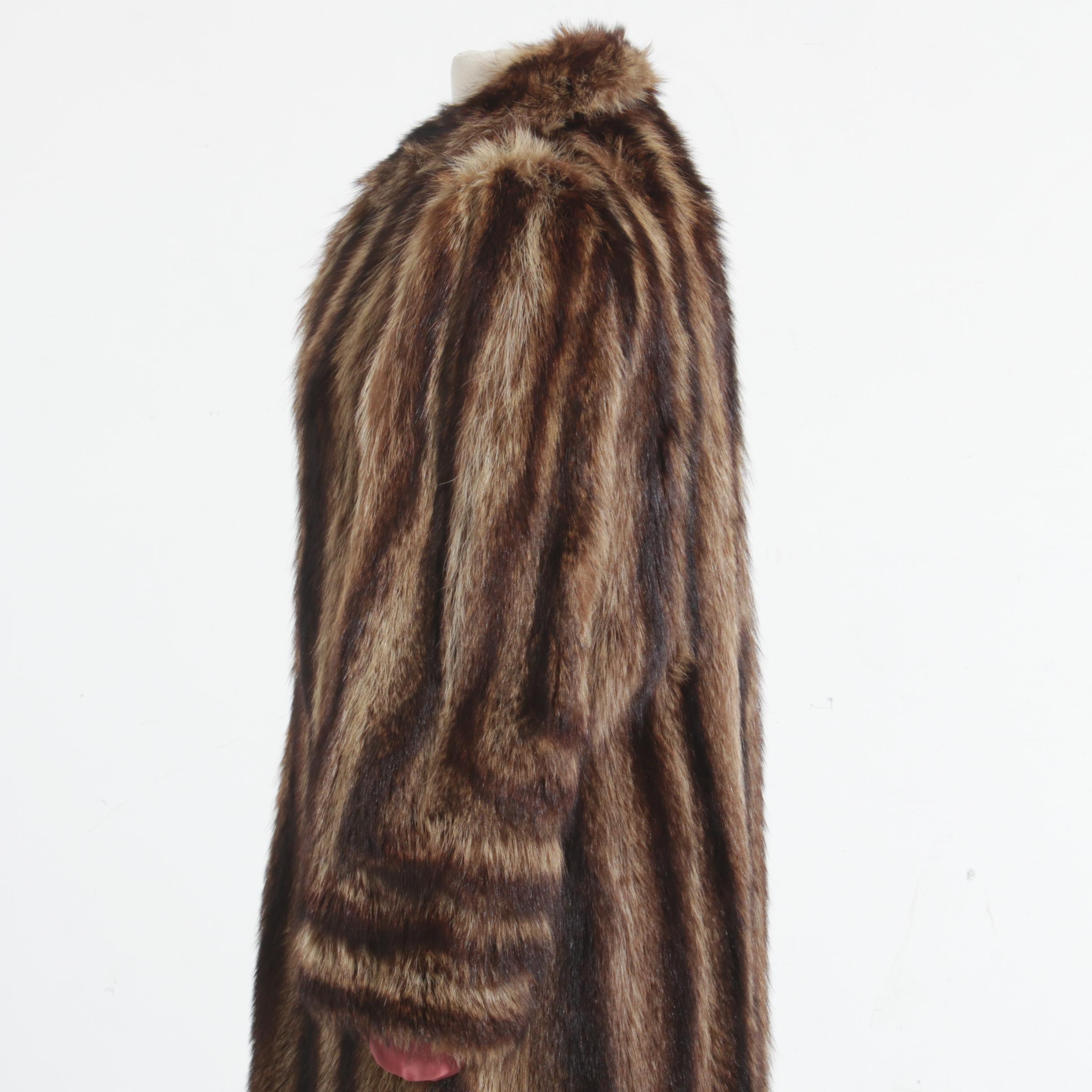 Raccoon Fur Coat from Grossman's Fine Furs, Vintage