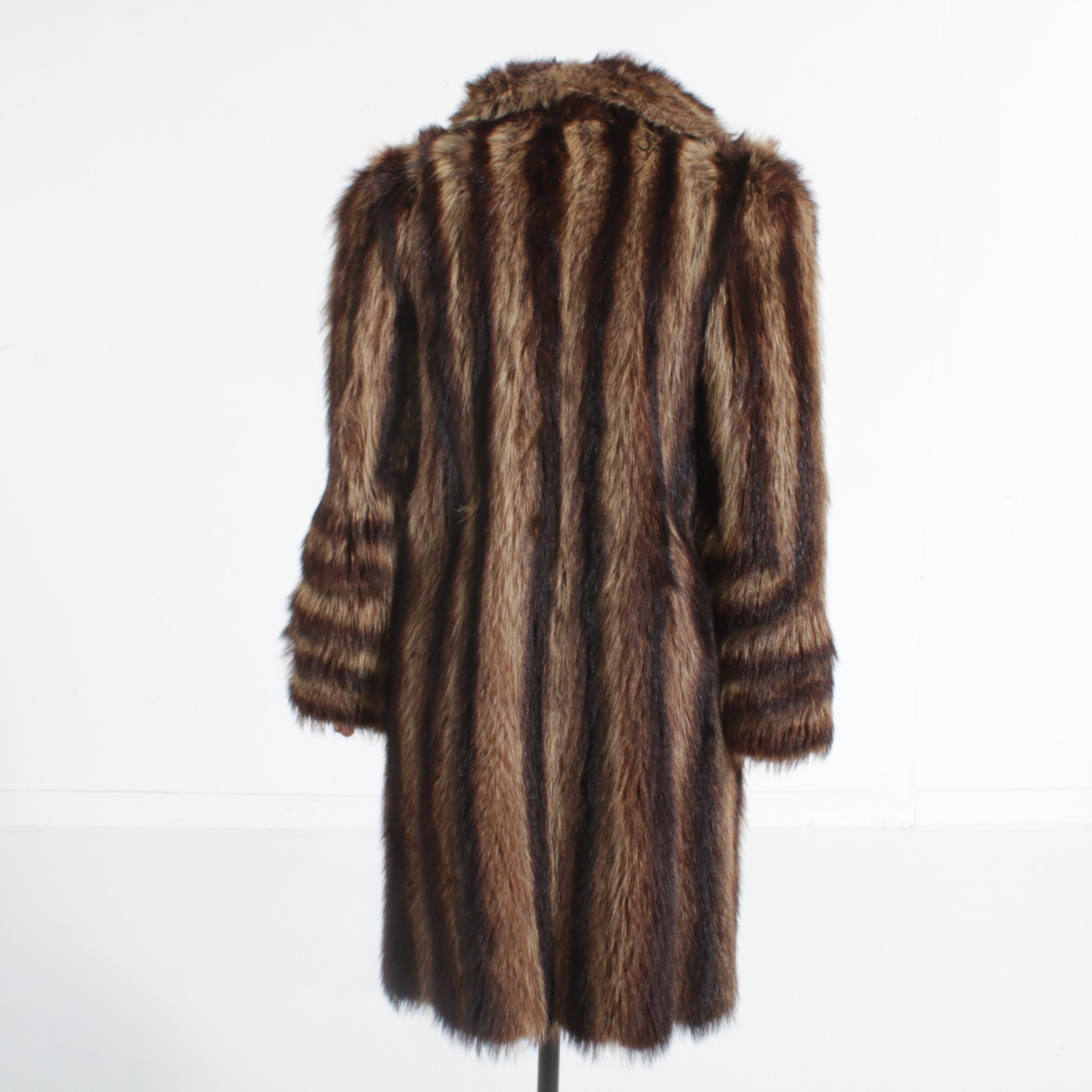 Raccoon Fur Coat from Grossman's Fine Furs, Vintage