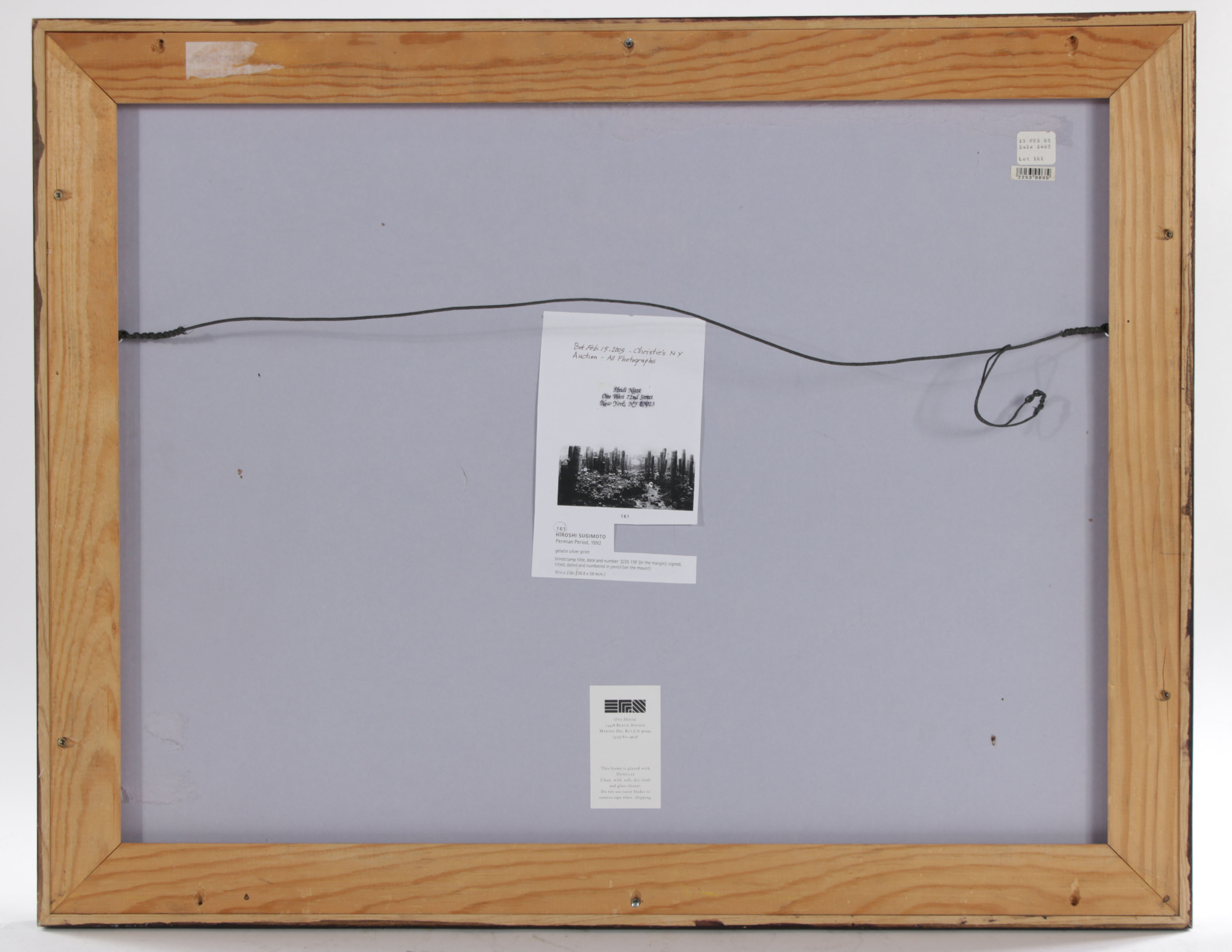 Hiroshi Sugimoto Silver Gelatin Photograph "Permian Period", 1992