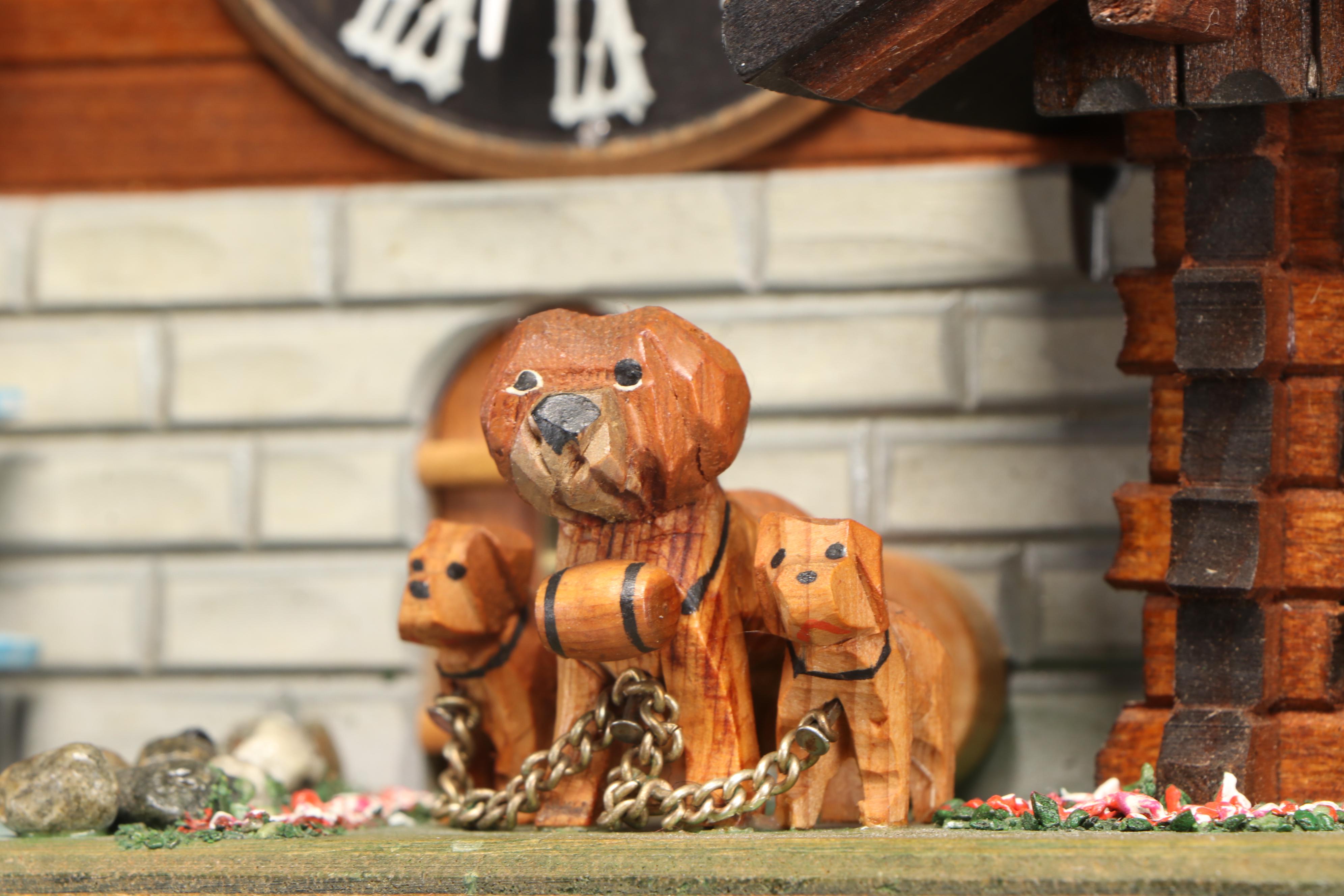 Chalet Cuckoo Clock with Cuendet Swiss Musical Movement, Late 20th Century